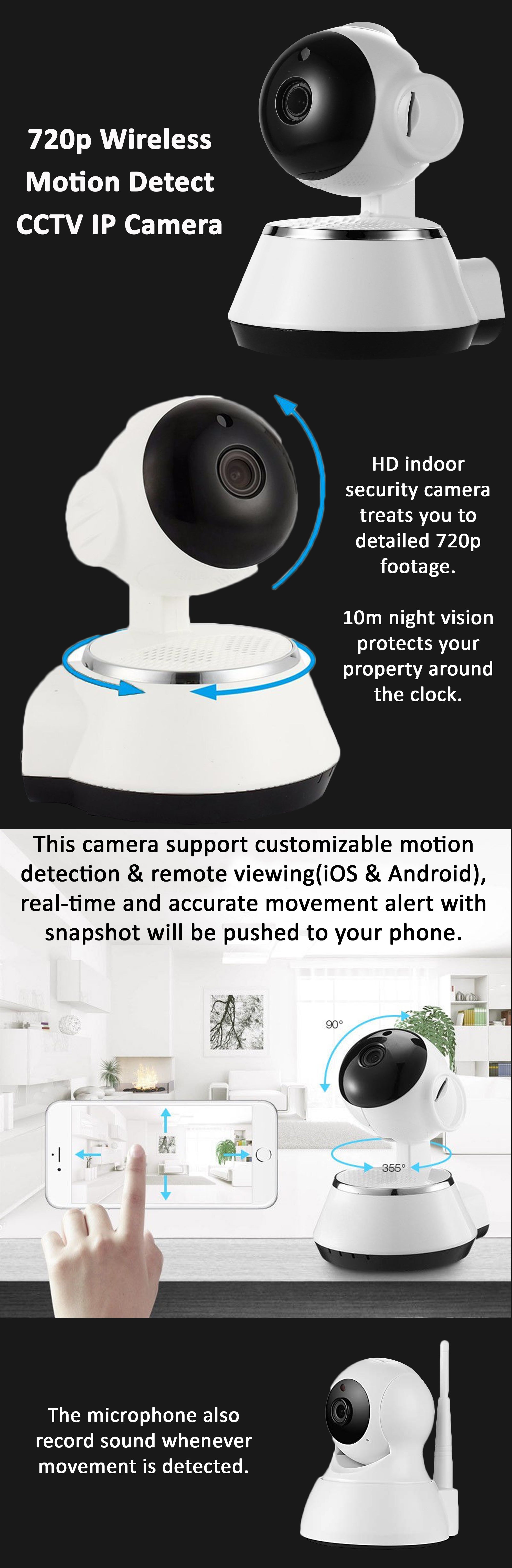 Motion activated wifi sales camera