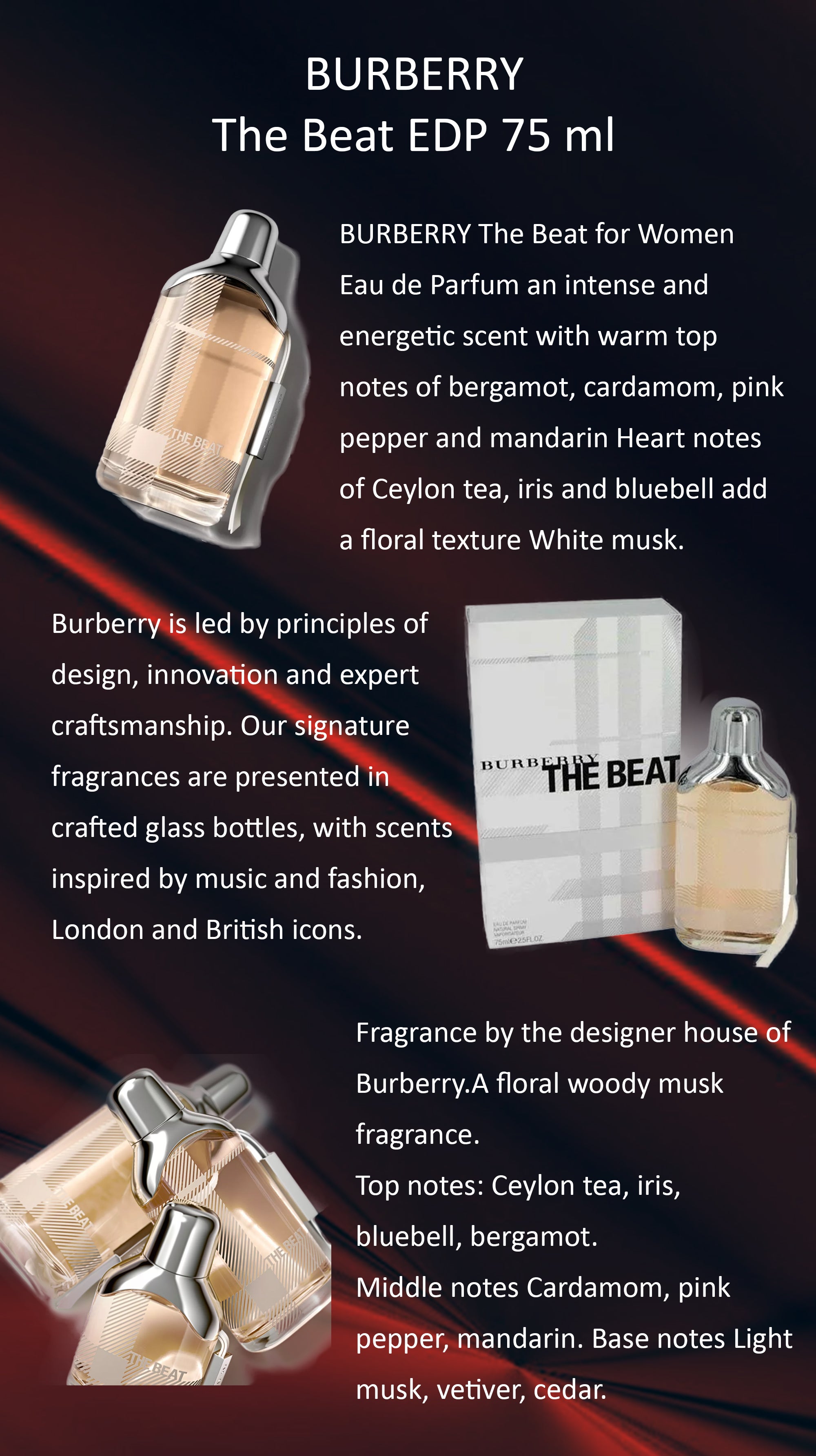 Burberry the beat clearance white 75 ml