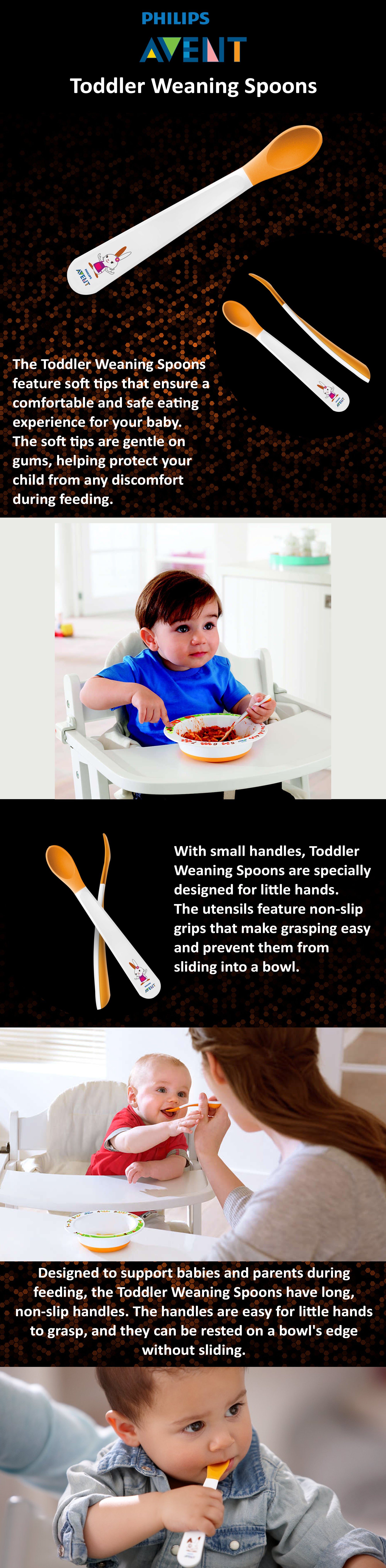 Toddler weaning spoons 6m+ SCF710/00