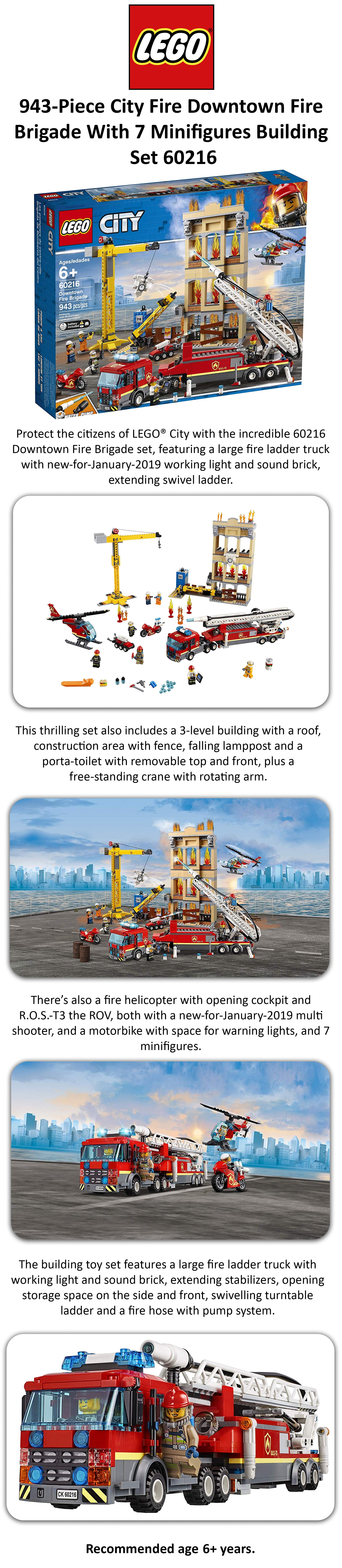 60216 - Les Pompiers Du Centre-Ville - Lego