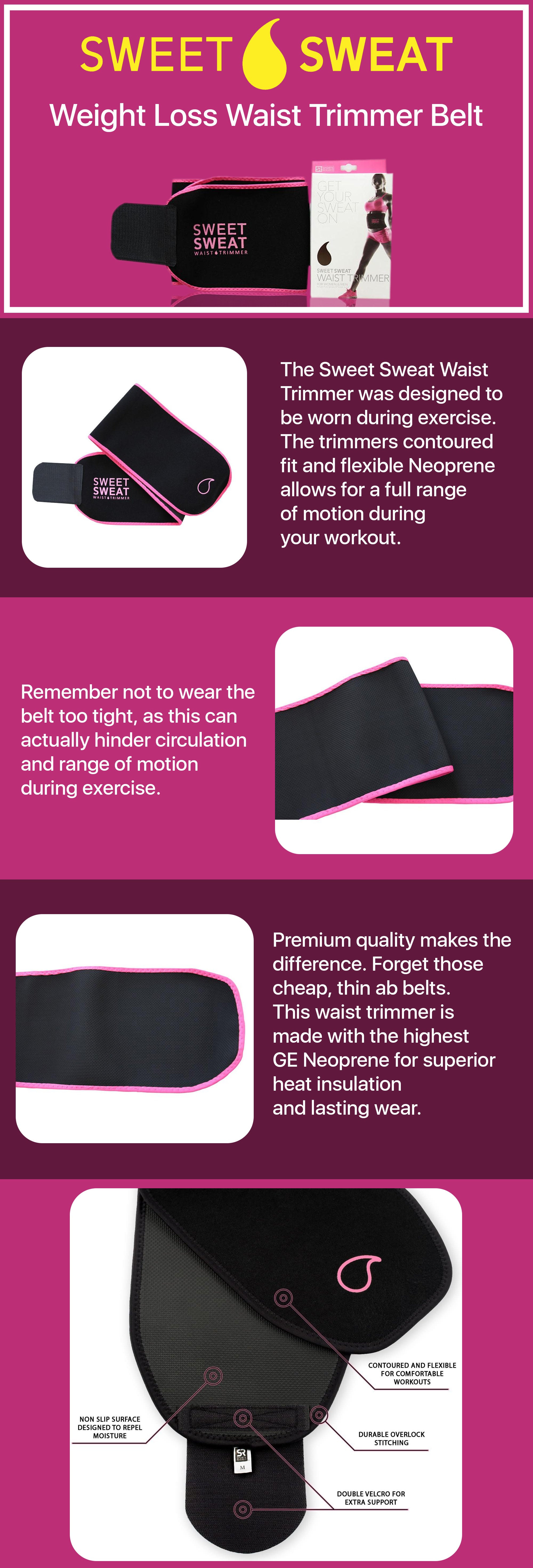 Sweet Sweat Premium Waist Trimmer belt for Men & Women