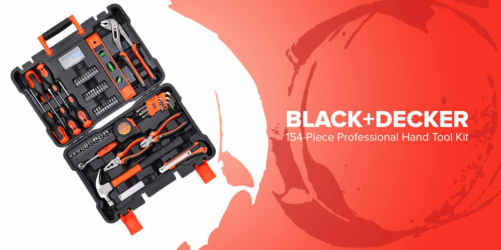 BLACK & DECKER - Hand Tool Set - 154 Pieces | BMT154C