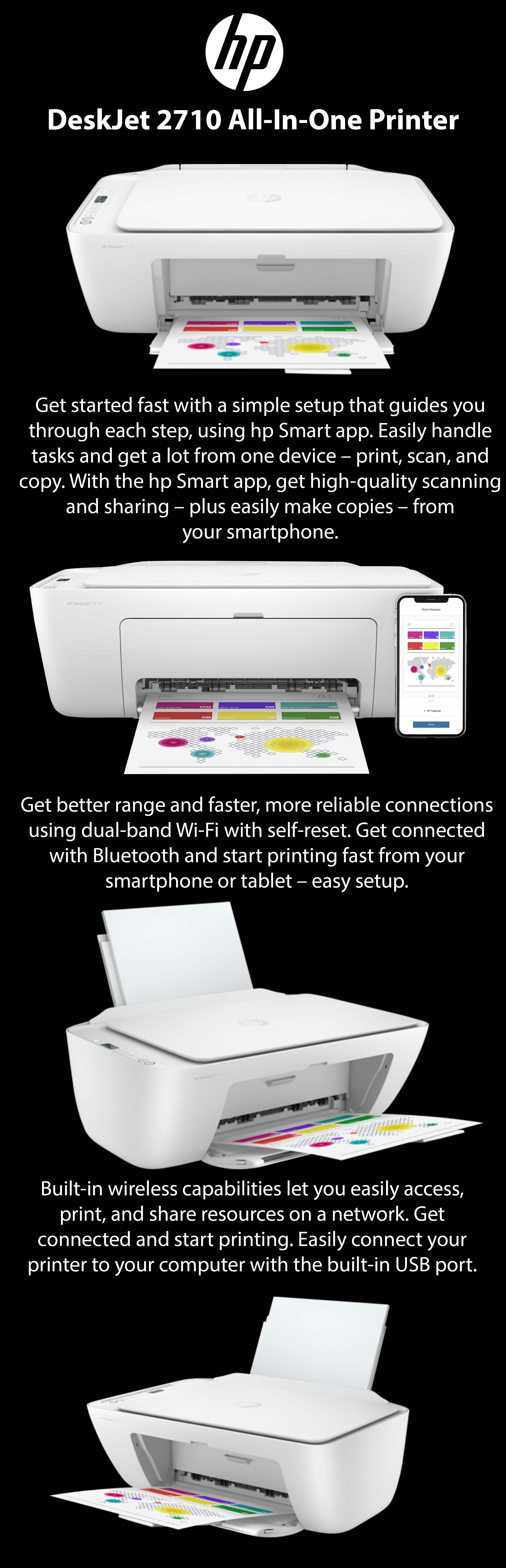 HP DeskJet 2710 All-in-One Printer Installation