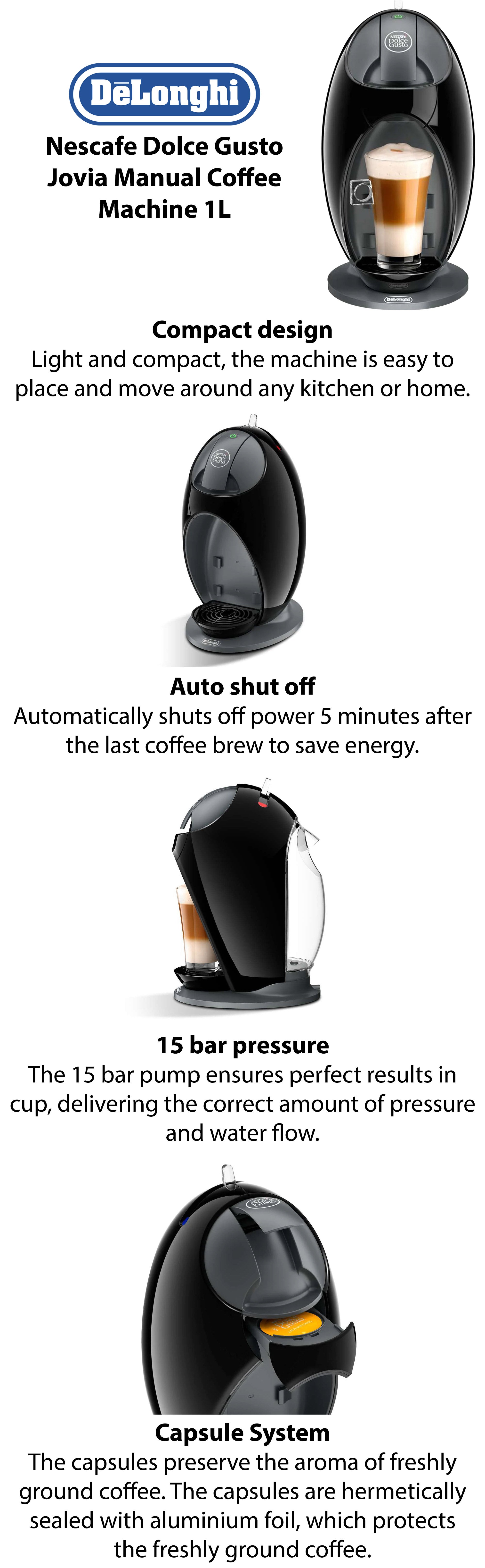 Nescafe dolce gusto outlet jovia manual coffee machine