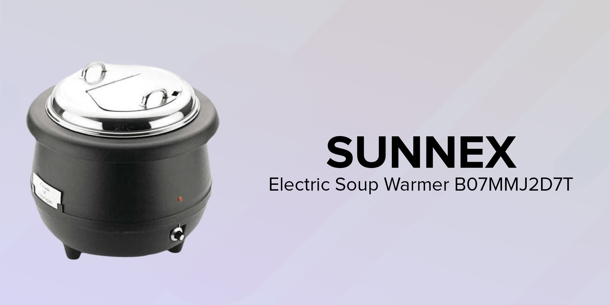 sunnex electric soup warmer with soup