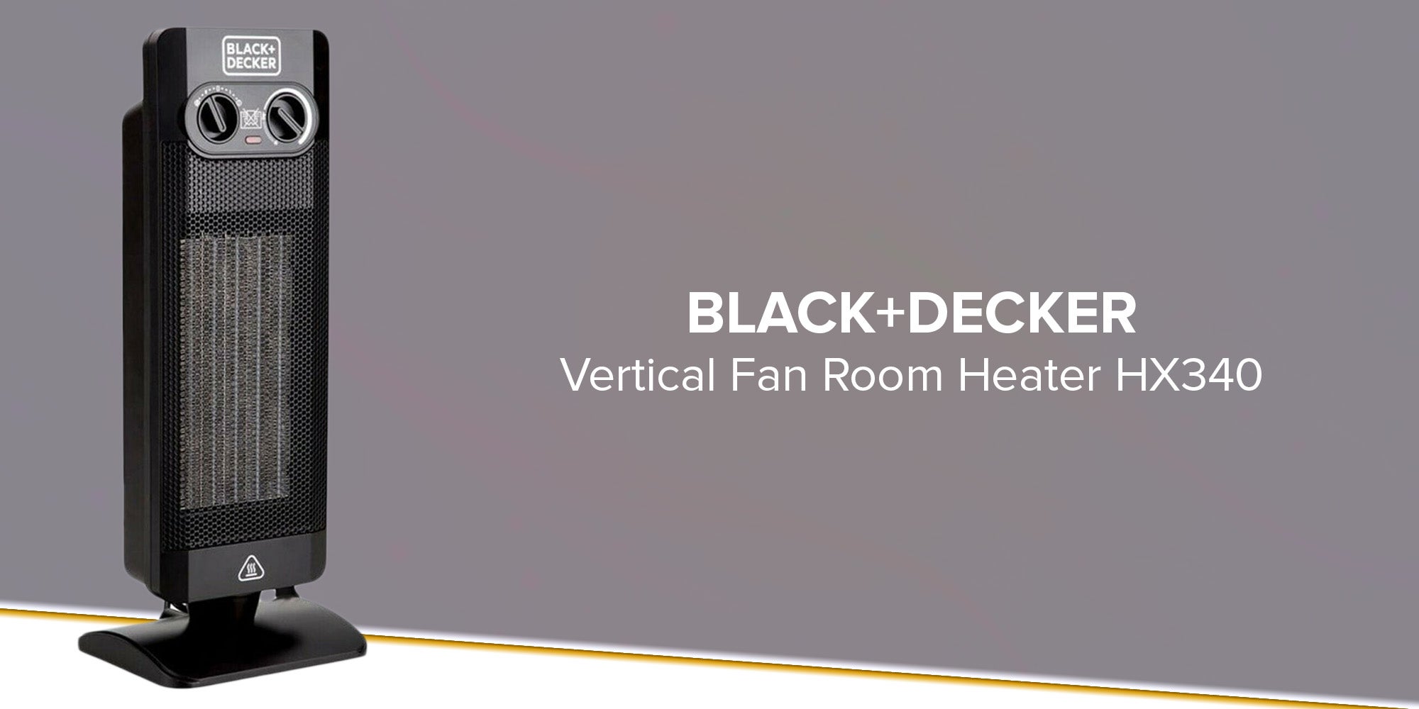 Black And Decker 220 Volt Vertical Fan Heater HX340 220v Portable Room  Heater