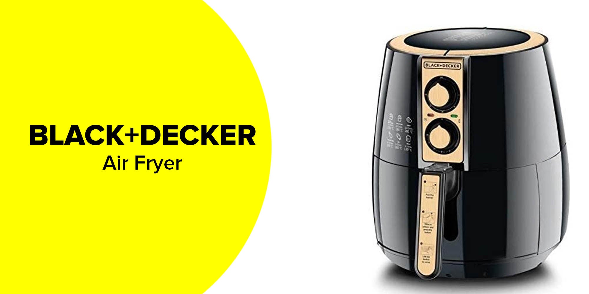 Black and Decker AerOfry Air Fryer, 1500 Watt, 4 Liters, Black - AF300, Best price in Egypt