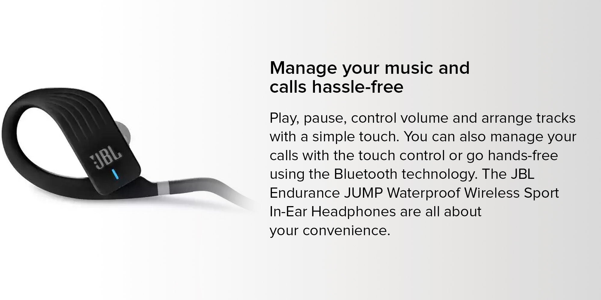 Jbl endurance jump online volume control