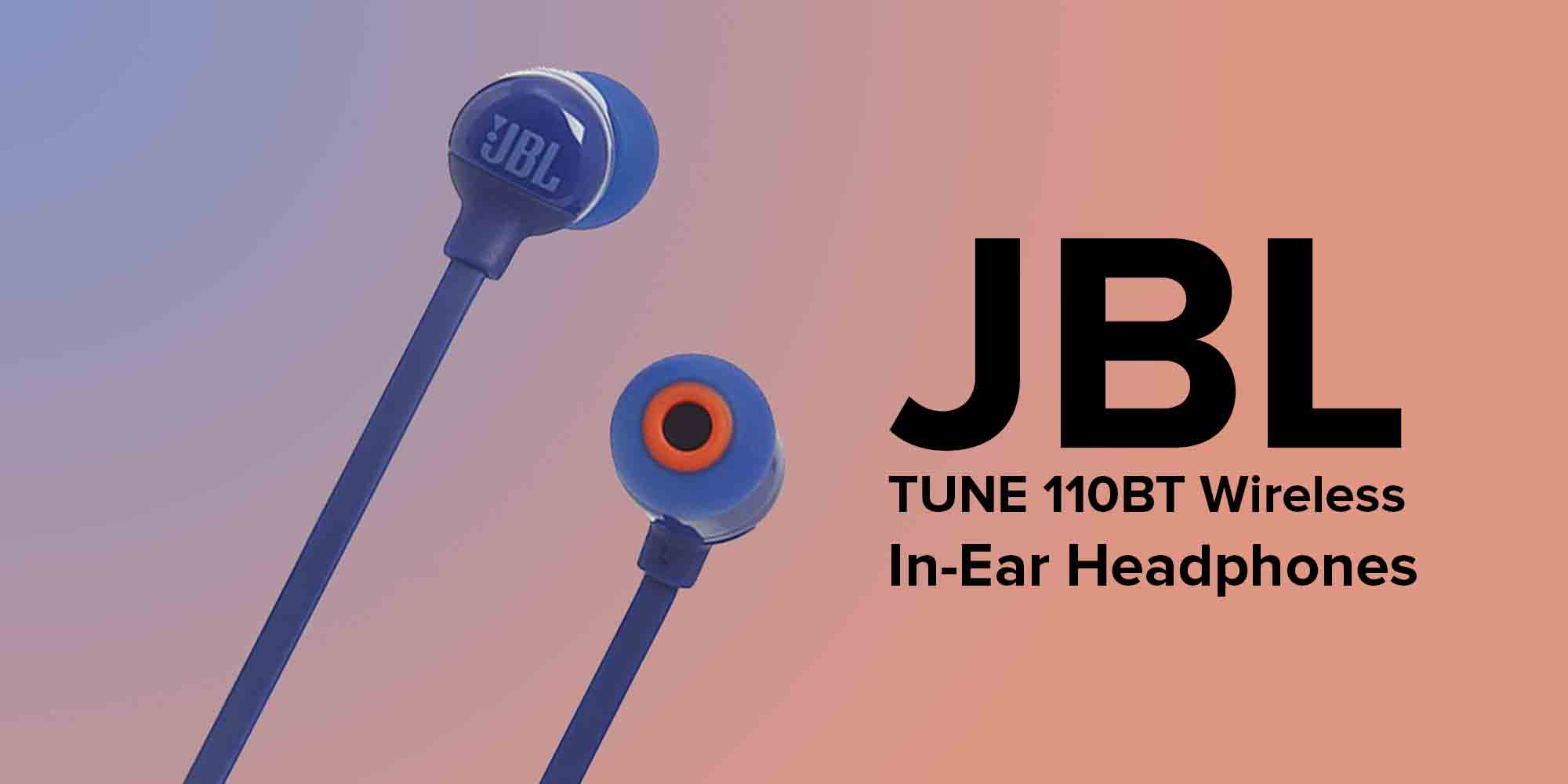 JBL Tune 110BT Wireless Bluetooth In Ear Headphones With Mic Blue