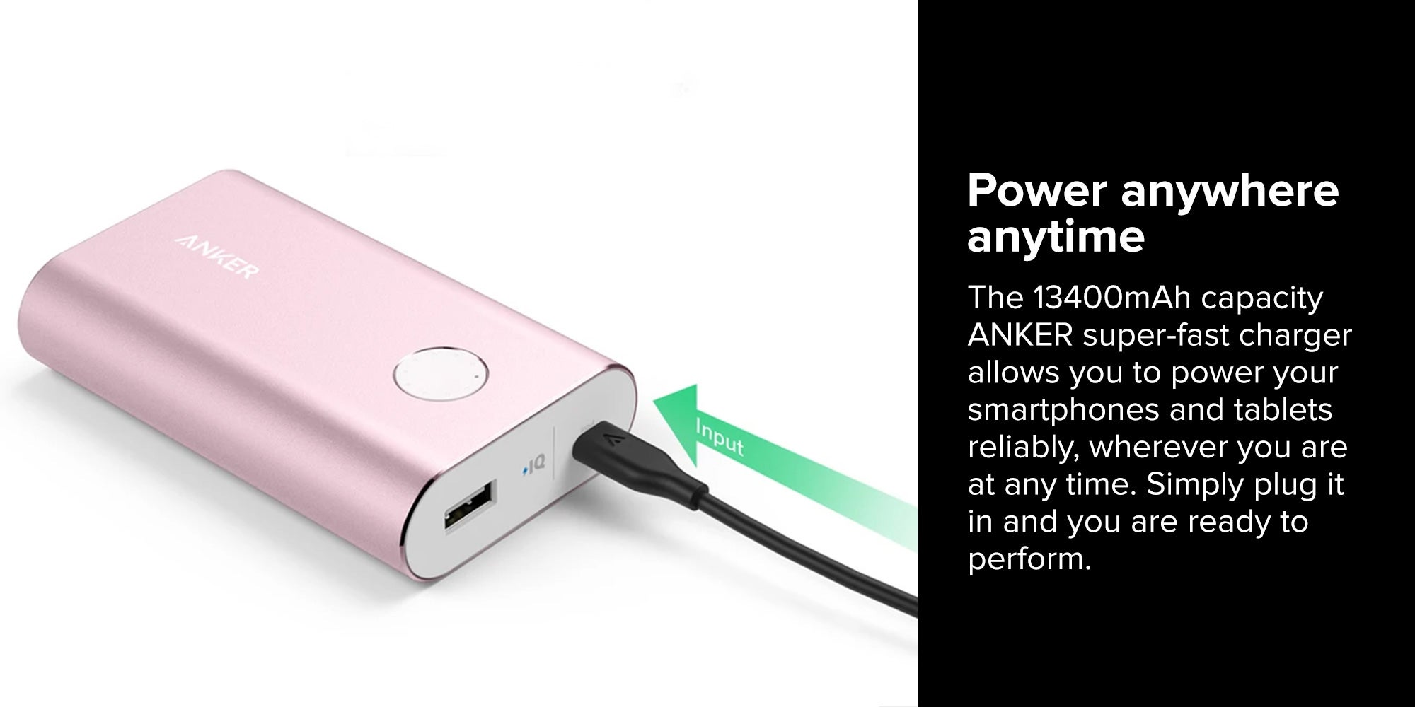 Anker Powercore Plus Power Bank, 10050mAh, Pink - A1311H51, Best price in  Egypt