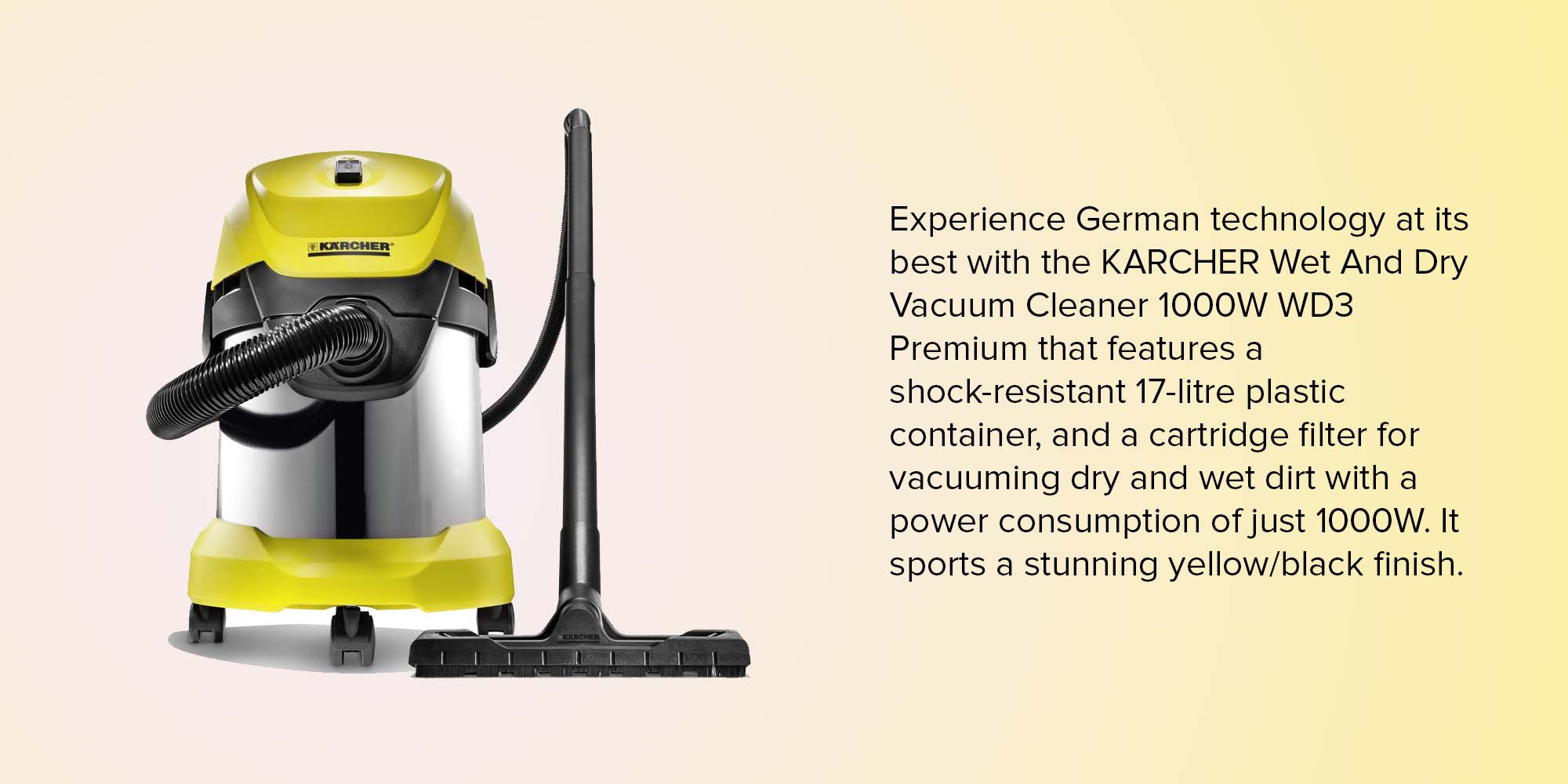 Karcher WD3 Premium Vaccum Cleaner review