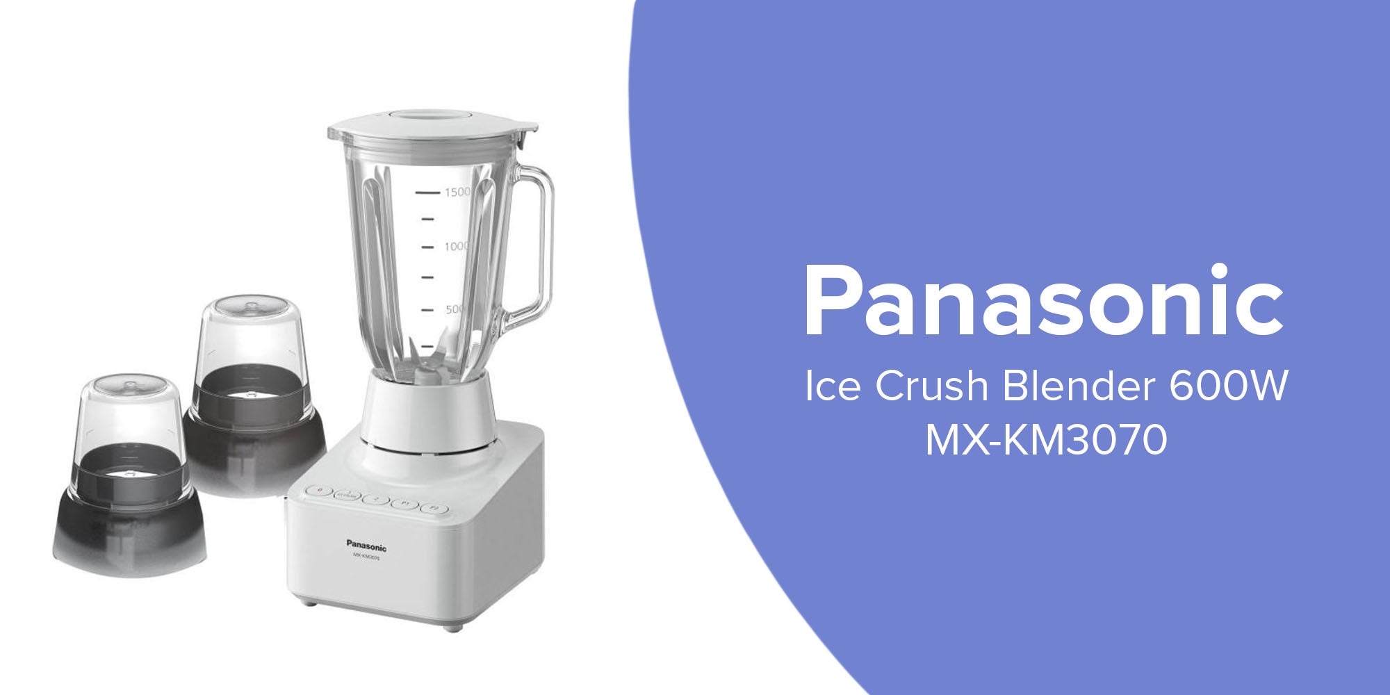 Shop Ice Crush Blender 1.5 l 600 W MXKM3070 White/Clear/Black Online