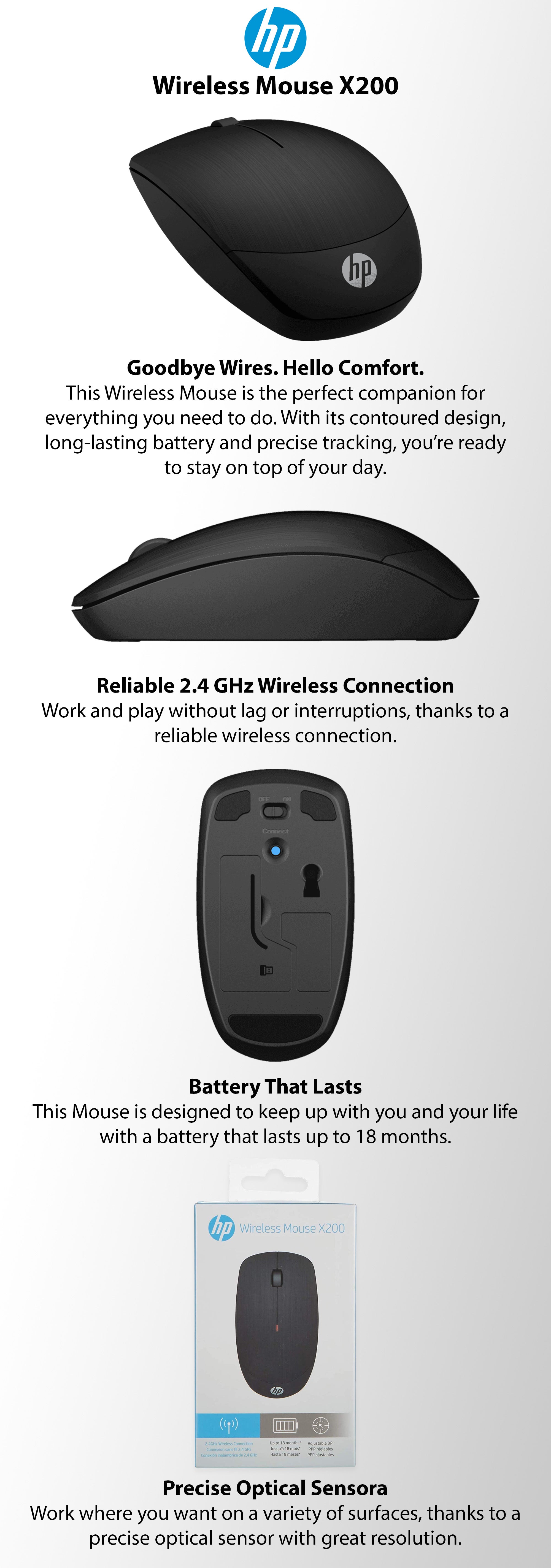 HP Wireless Mouse X200