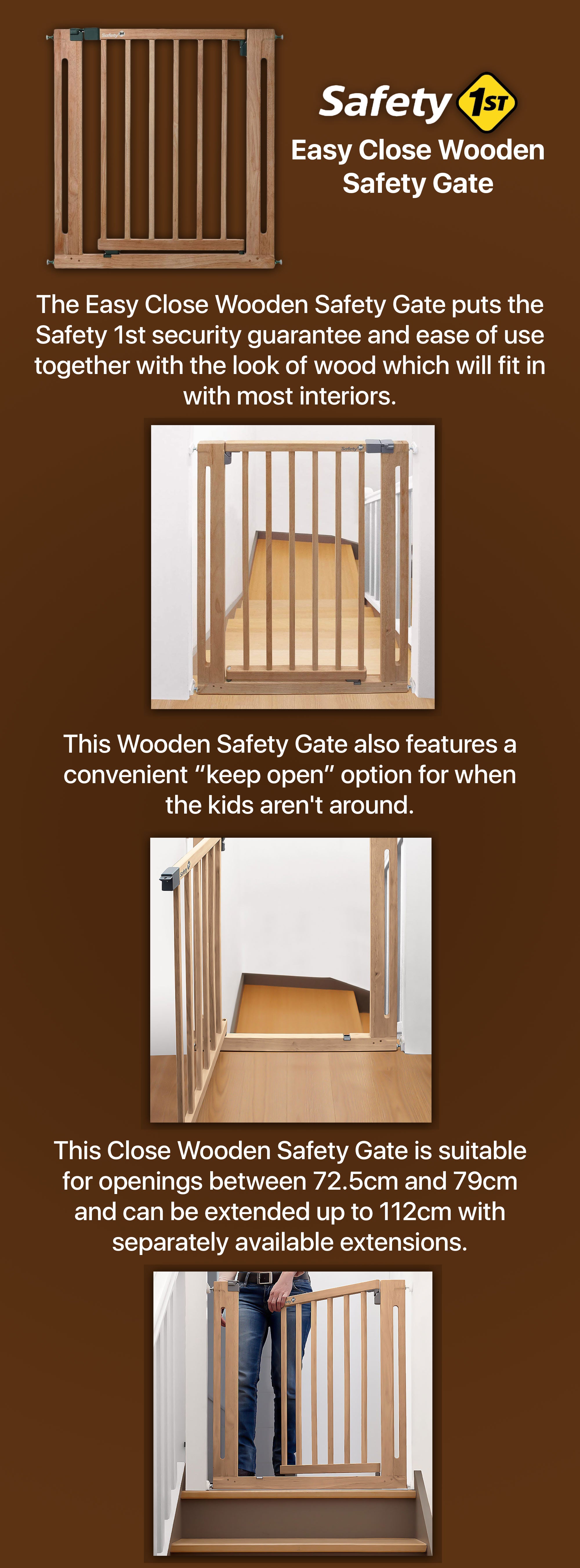 Safety first sale wooden baby gate