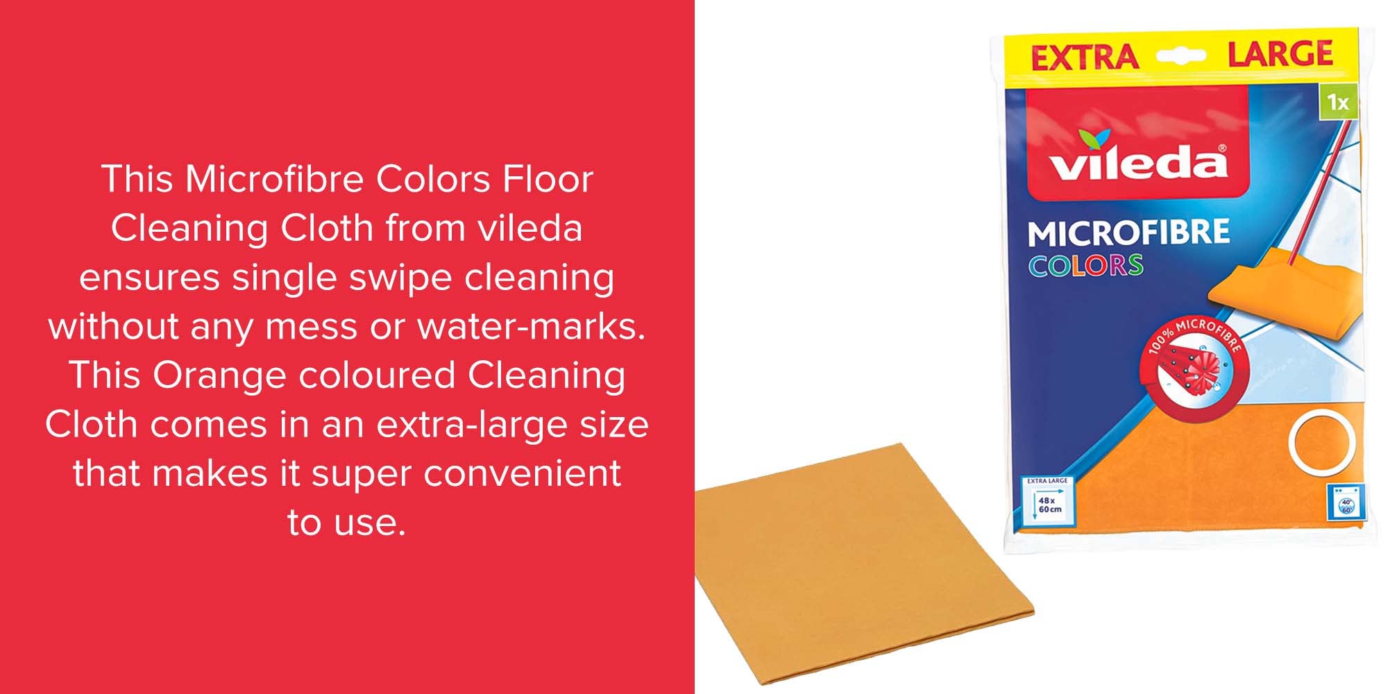 VILEDA - Microfibre Floor - Floors Cleaning Cloth