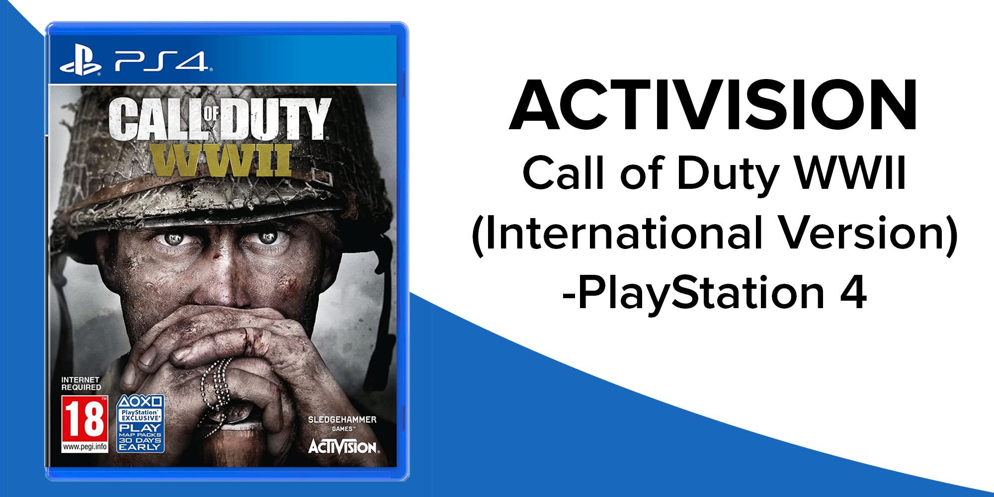 Call Of Duty: WWII (Intl Version) With DualShock 4 Wireless Controller -  Action & Shooter - PlayStation 4 (PS4) price in Saudi Arabia, Noon Saudi  Arabia