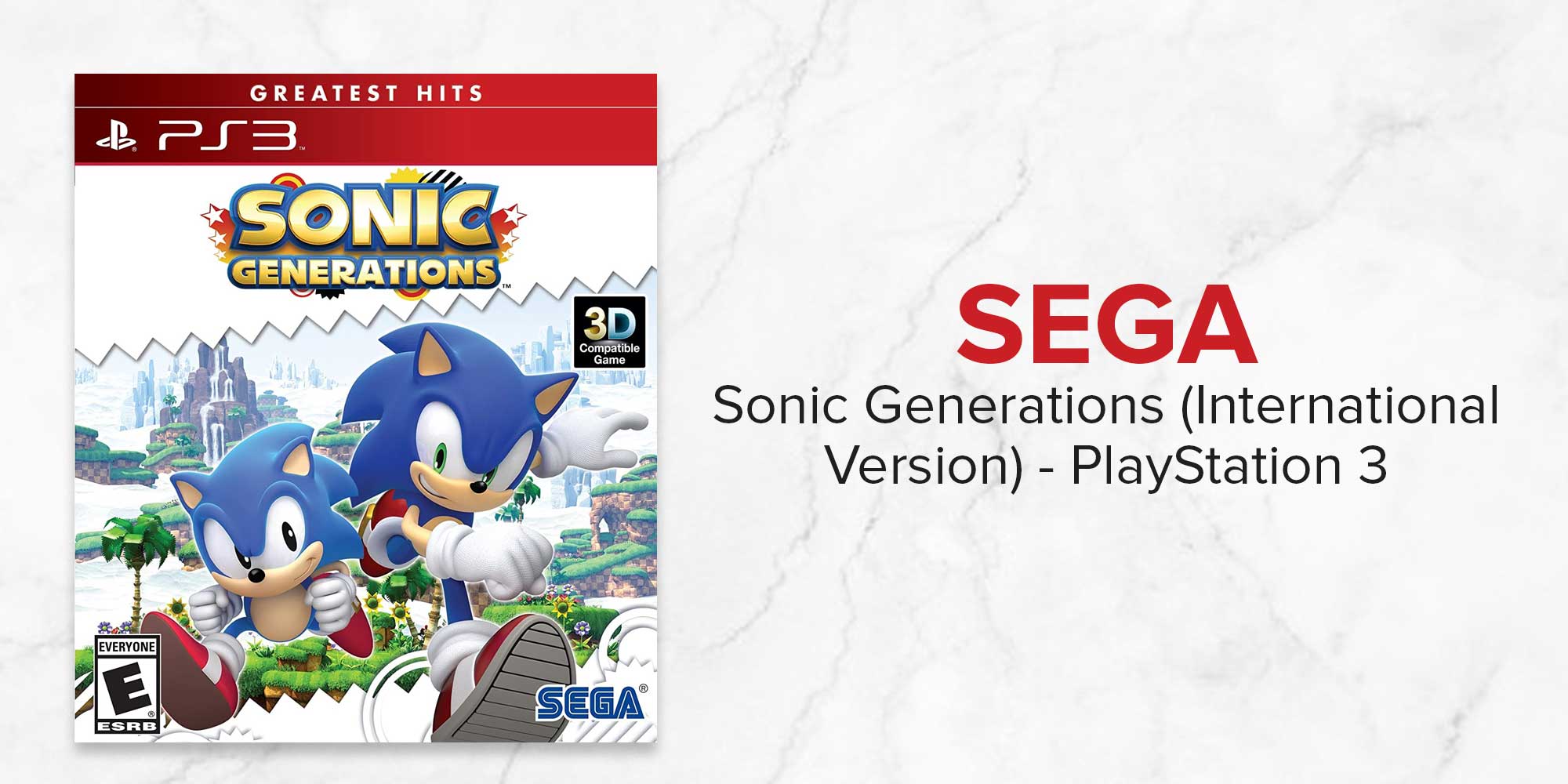  Sonic Generations (Greatest Hits) - PlayStation 3