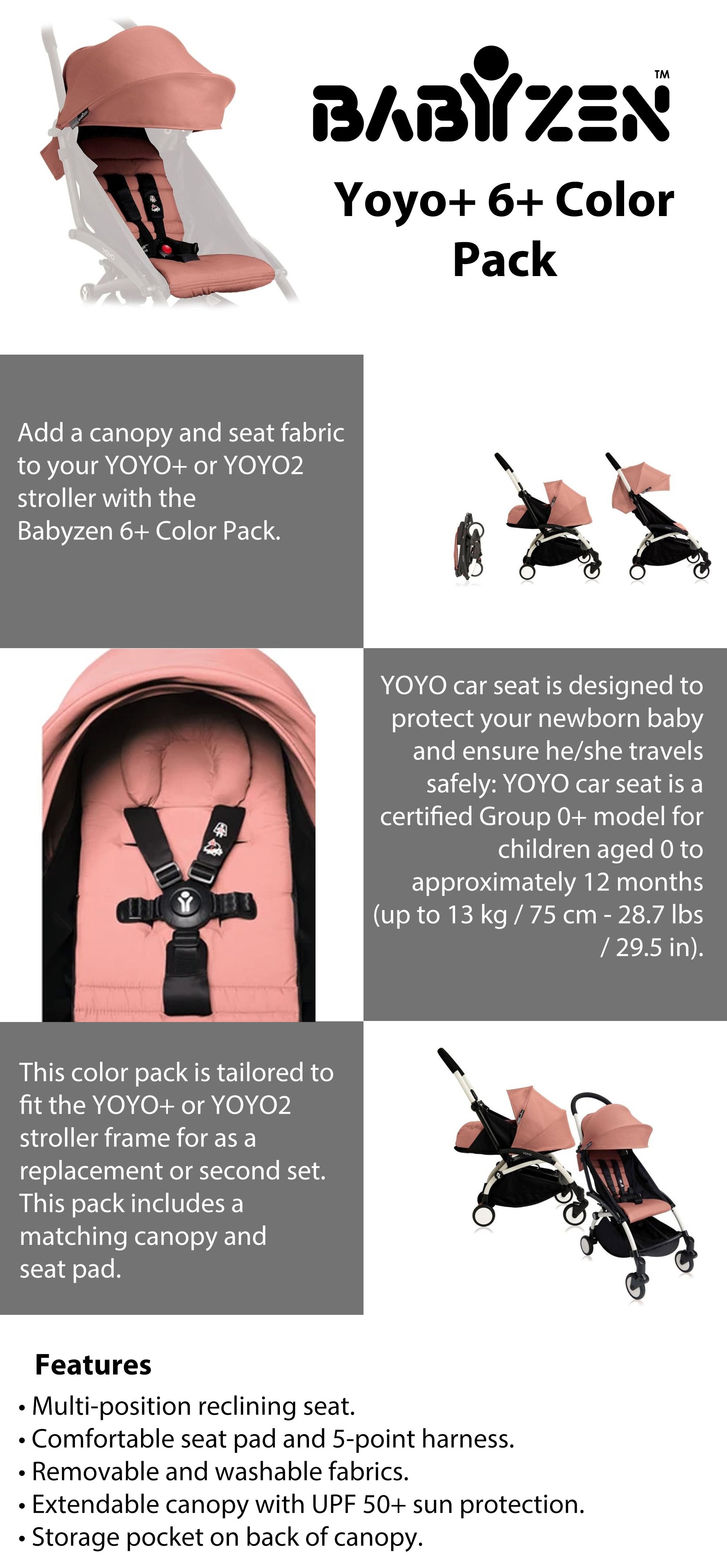 YOYO stroller - Color pack from 6 months – BABYZEN
