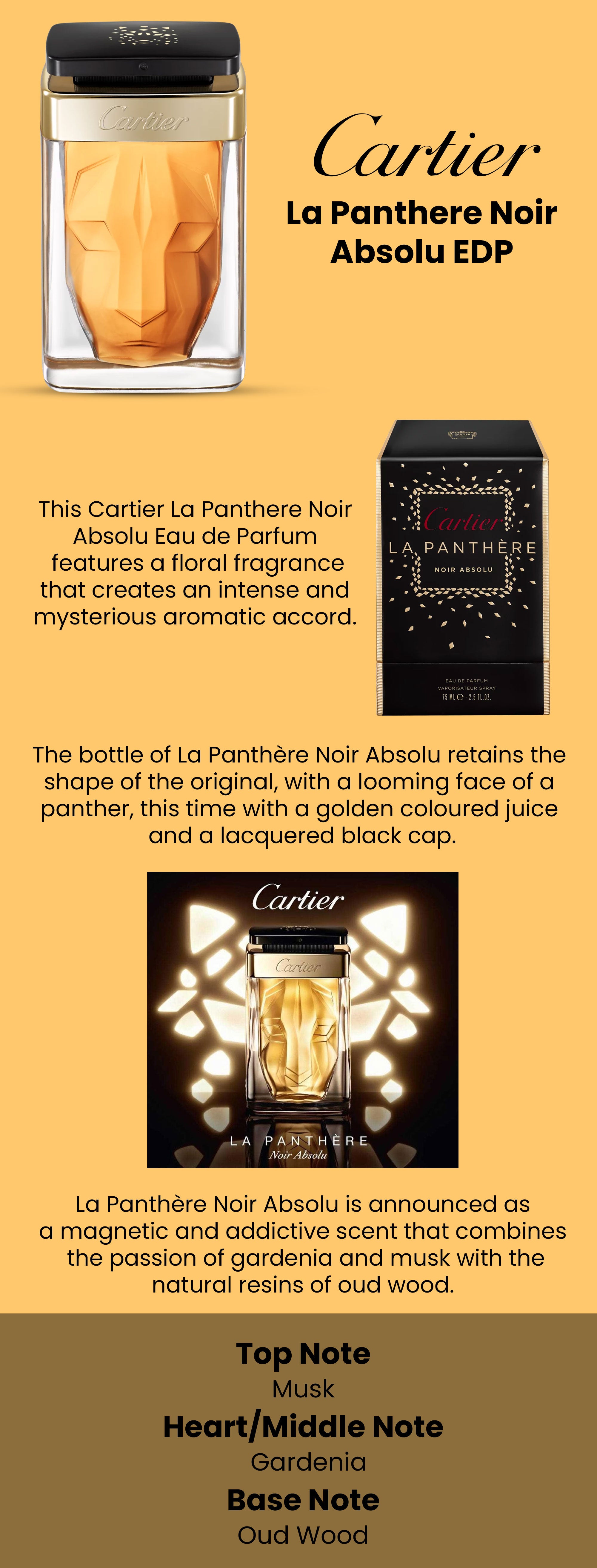 Cartier La Panthere Noir Absolu EDP 75ml UAE Dubai Abu Dhabi