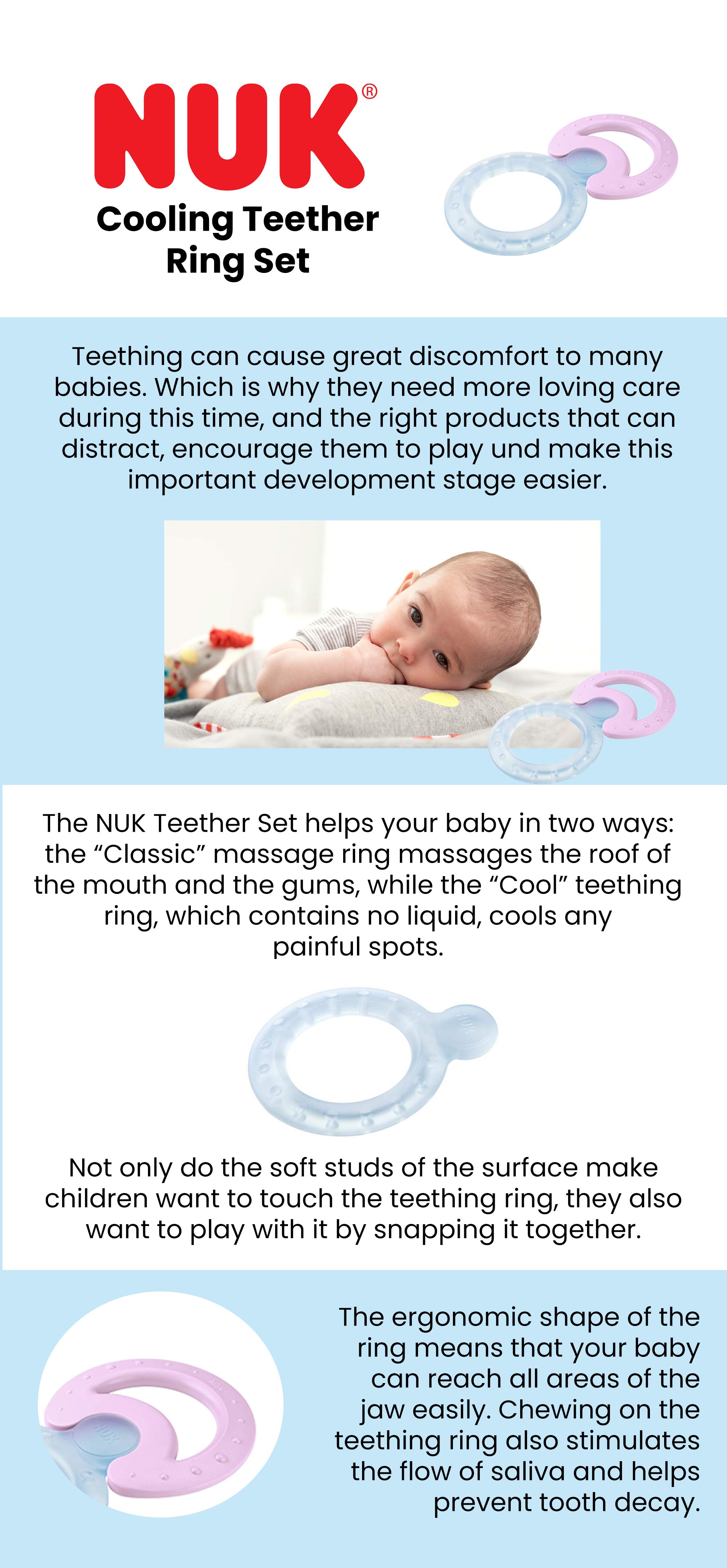 Teething deals ring liquid