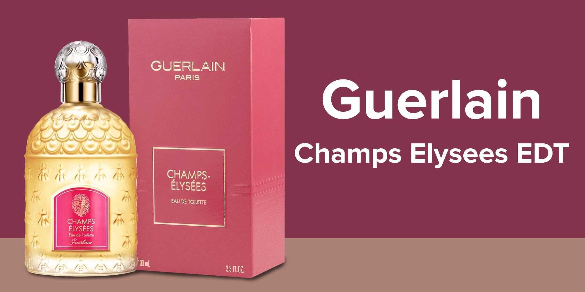 GUERLAIN PARIS Champs-elysees Bag Pink 