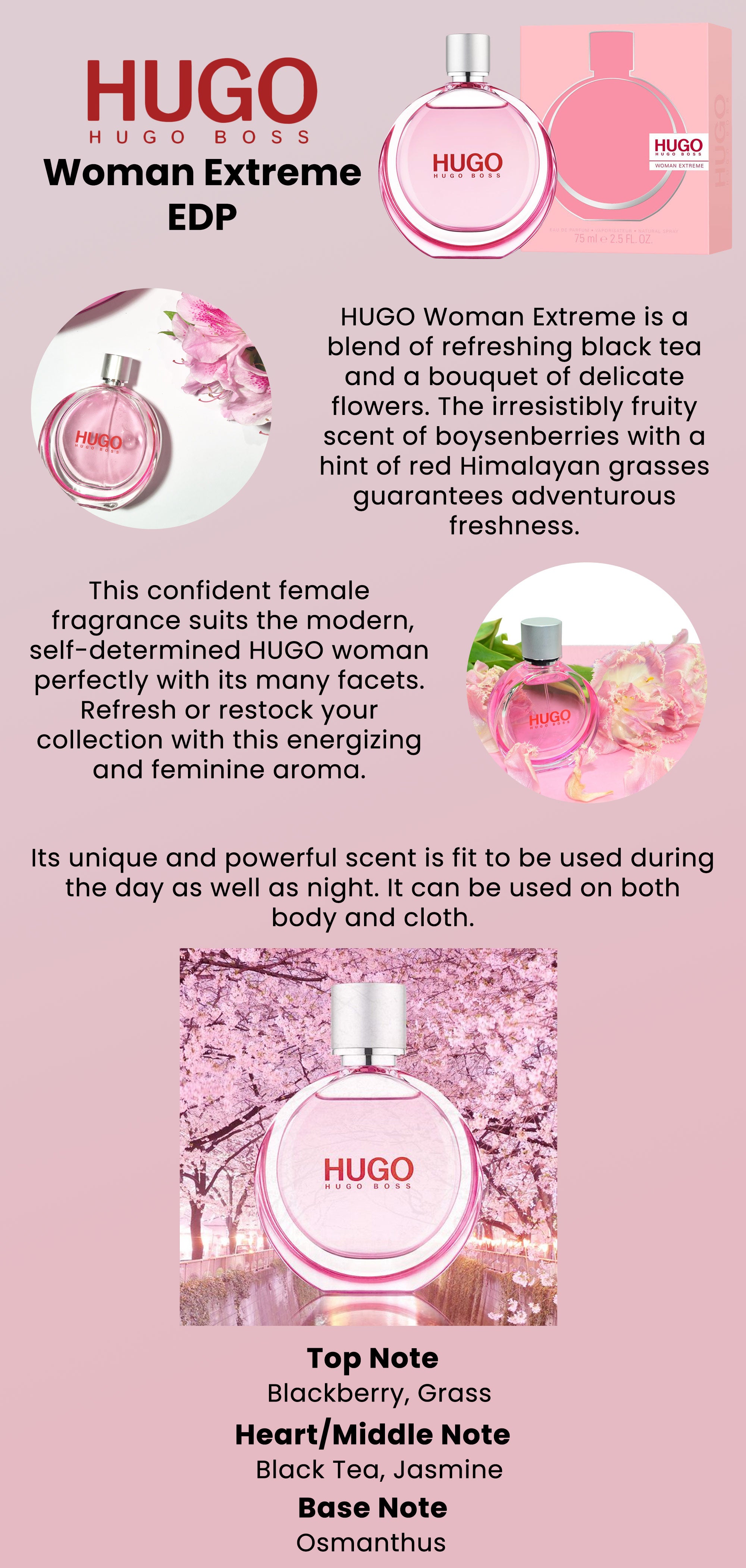 Hugo Woman Extreme By hugo boss EDP 75ml For Women – Fragrances UAE