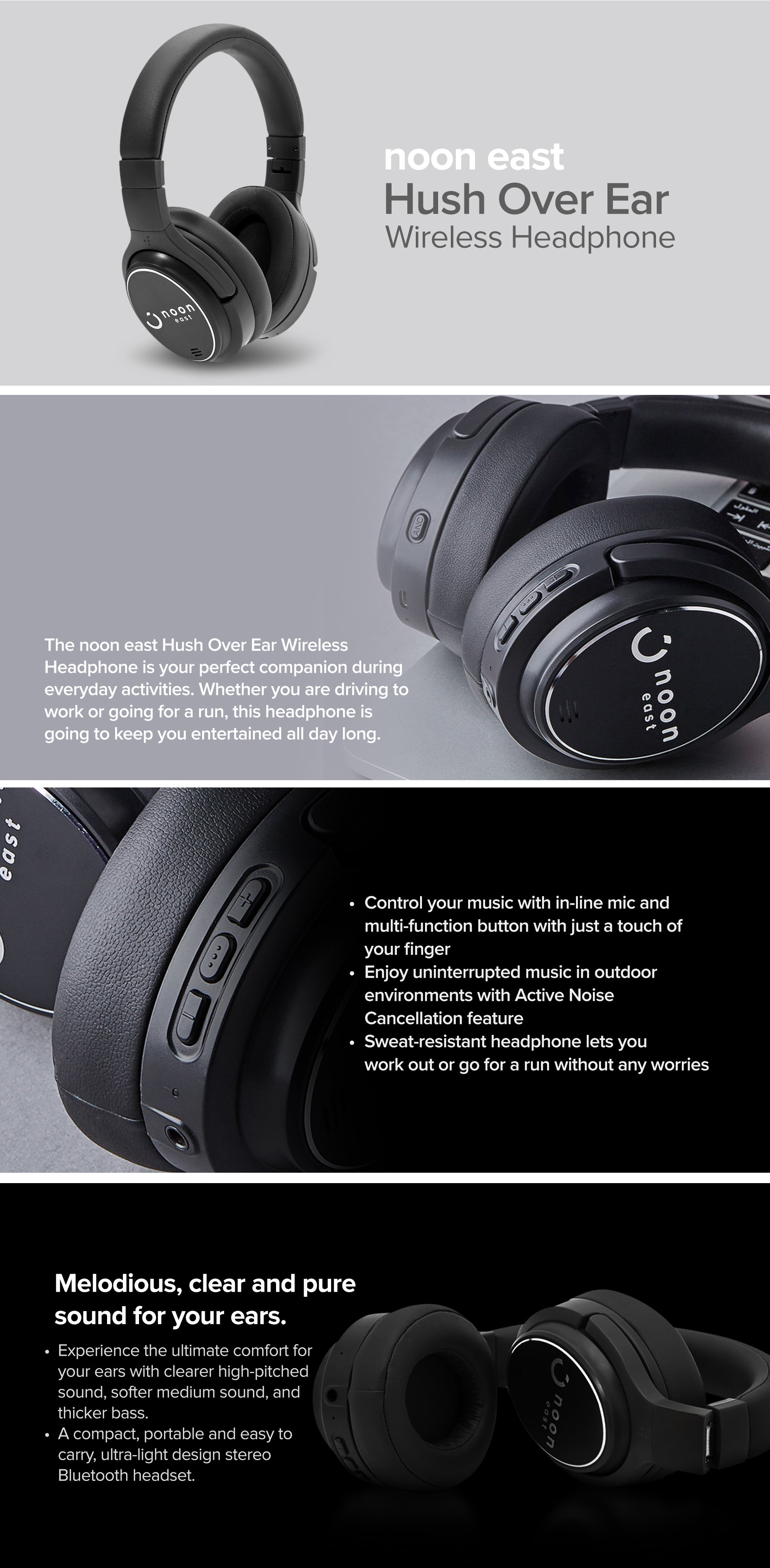 Bluetooth headphones top noon