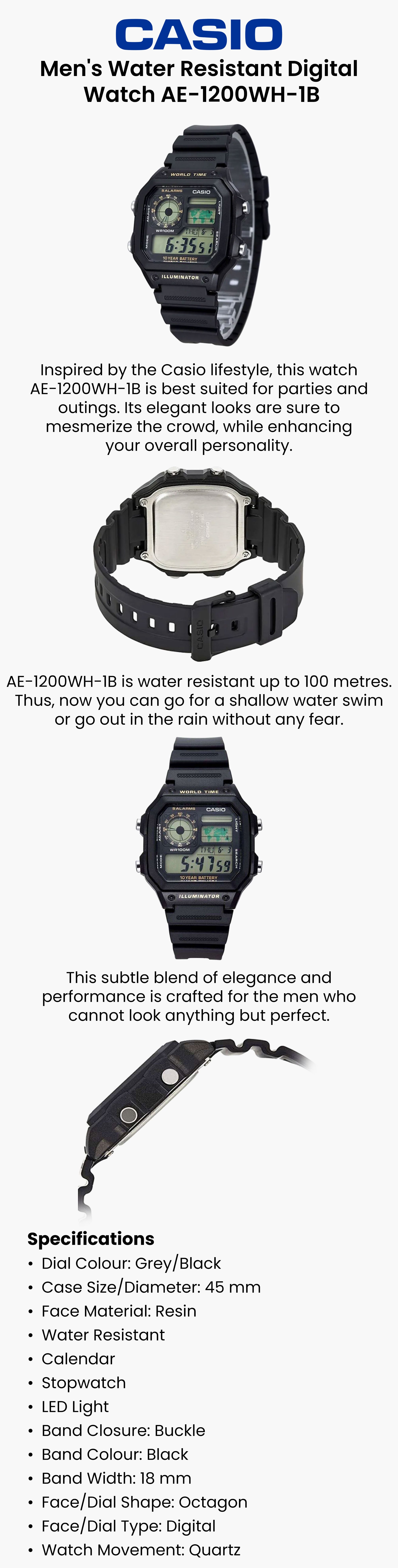 casio ae1200wh 1b