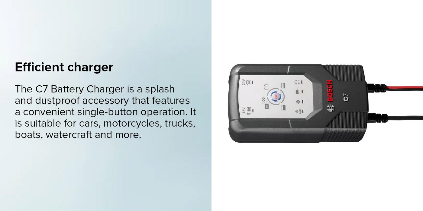 Bosch C7 Battery Charger Blue Light informacionpublica.svet.gob.gt