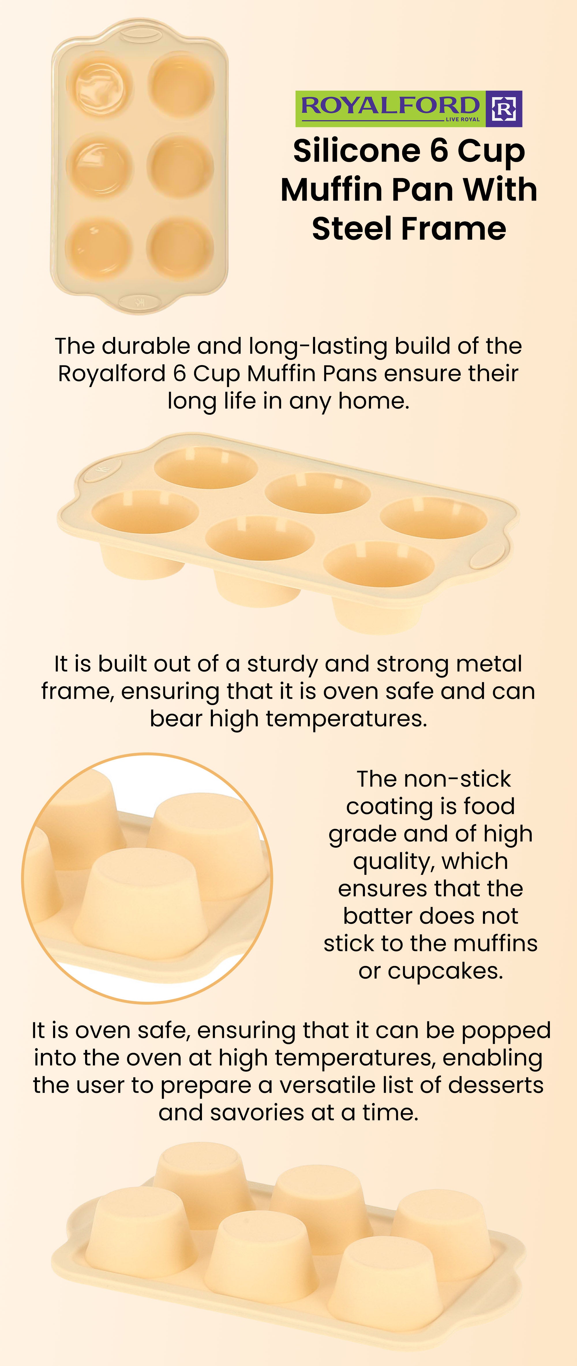 Premium High Grade Non-Stick Silicone Cupcake Muffin Tray, Shop Today. Get  it Tomorrow!