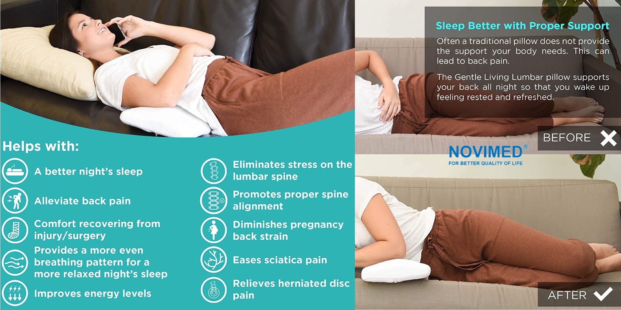 Medical pillows for sales back pain