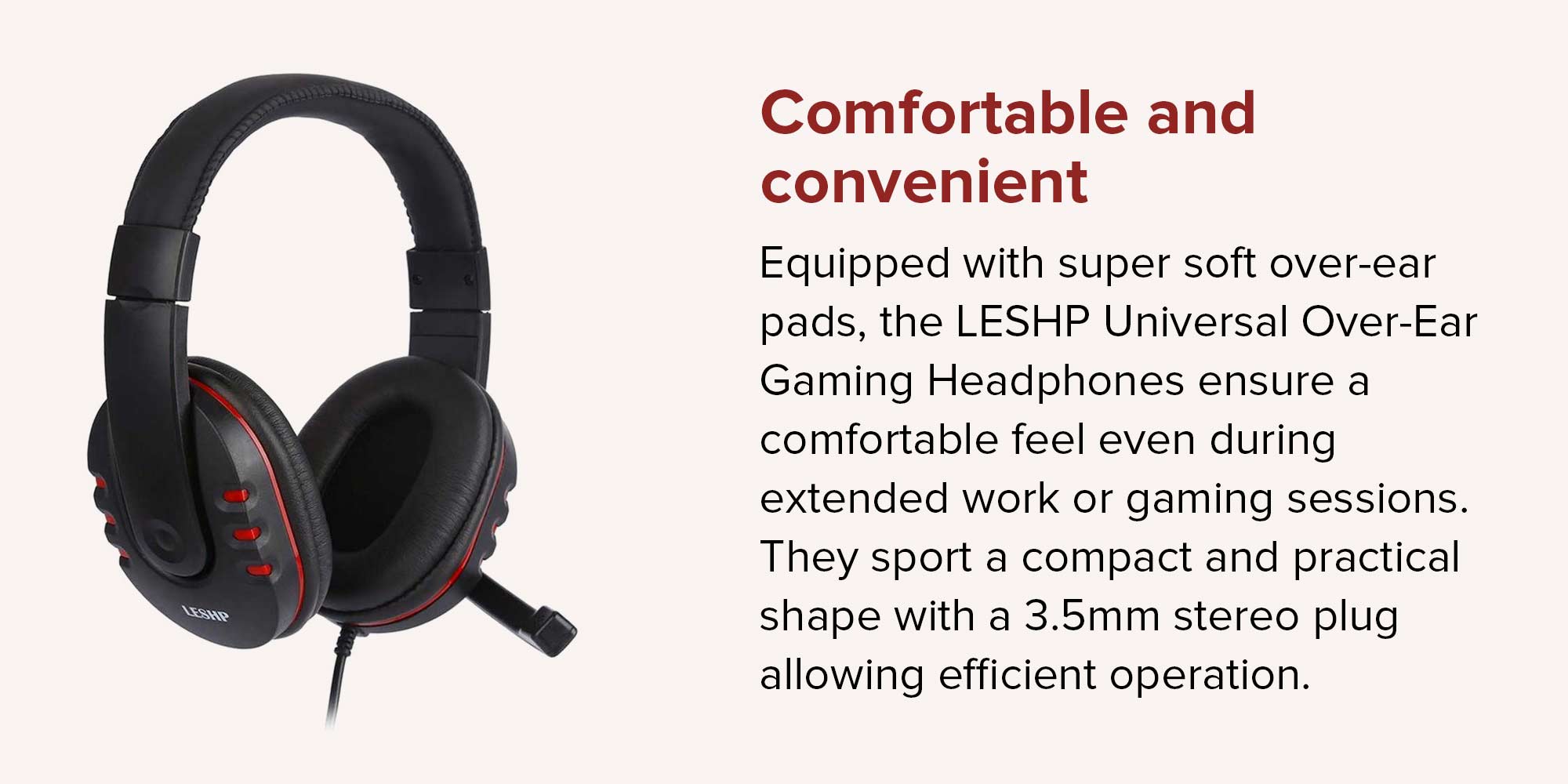 Leshp 2025 gaming headset