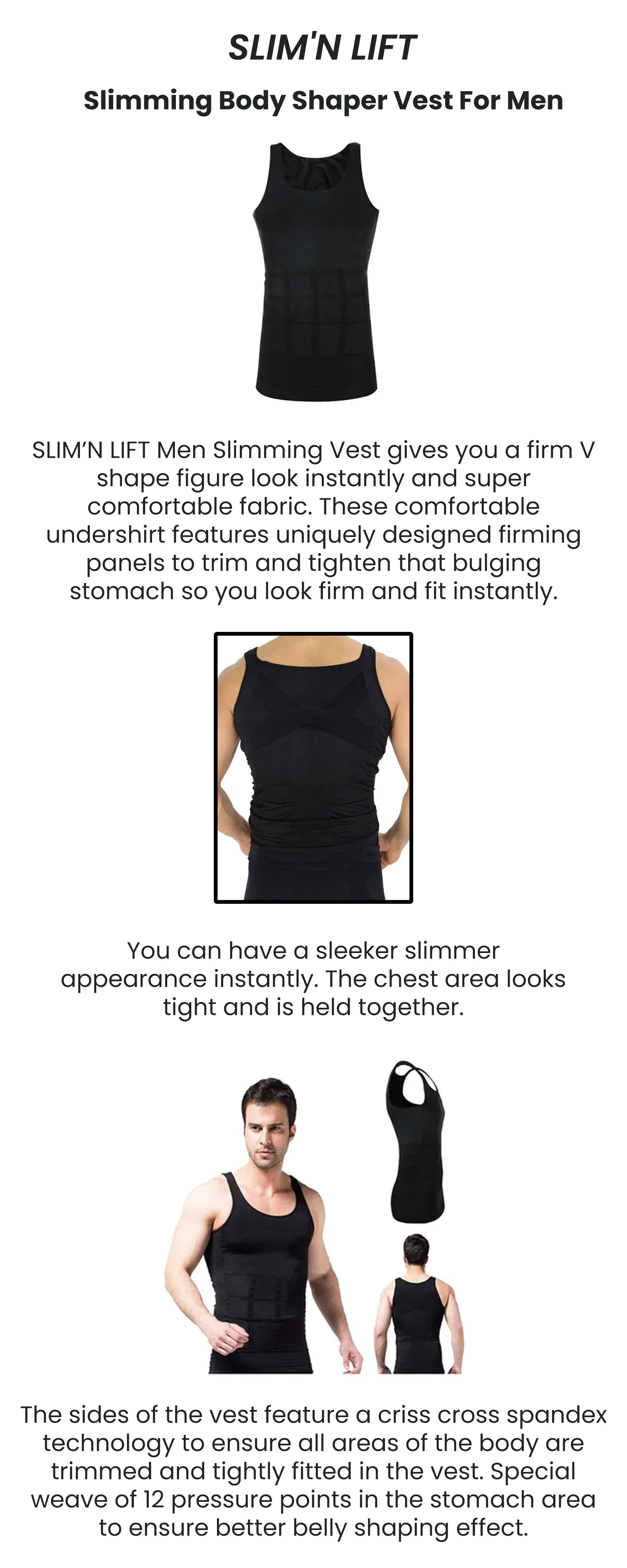 Generic Slimming Body Shaper Vest For Men LNone UAE