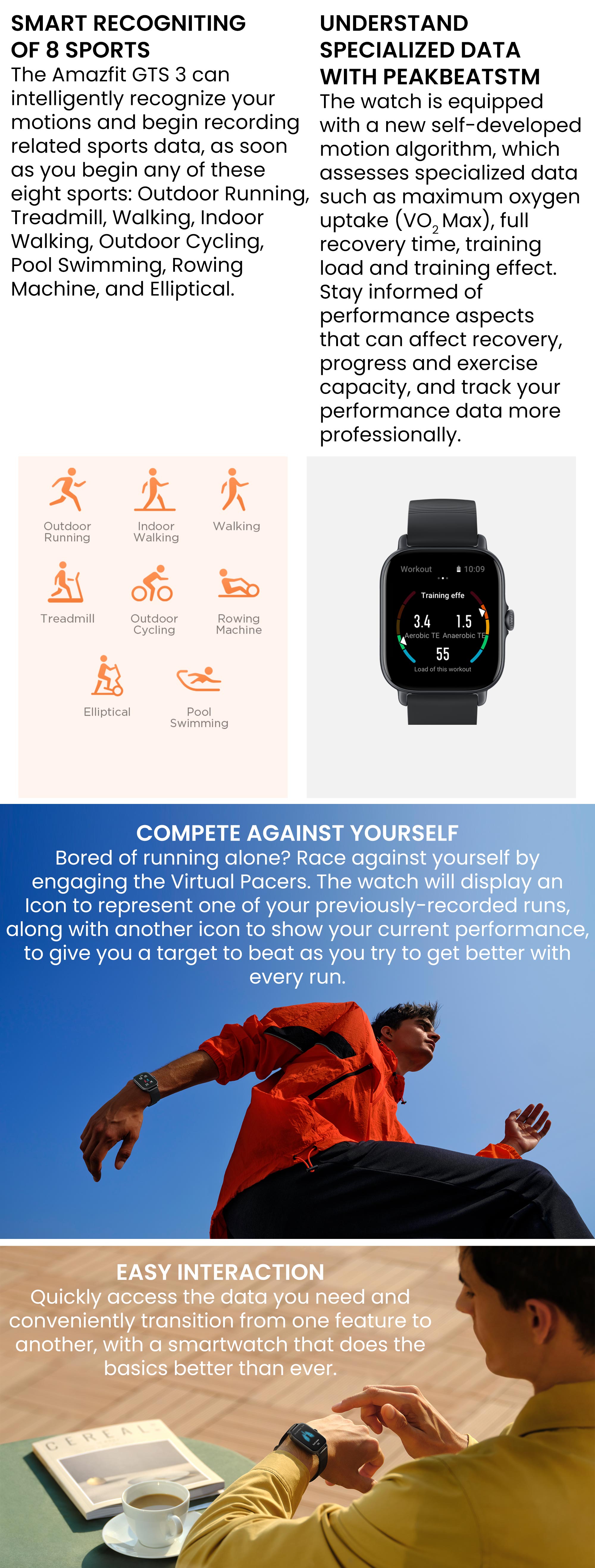 Amazfit GTS 3 Black Buy in Dubai UAE, price