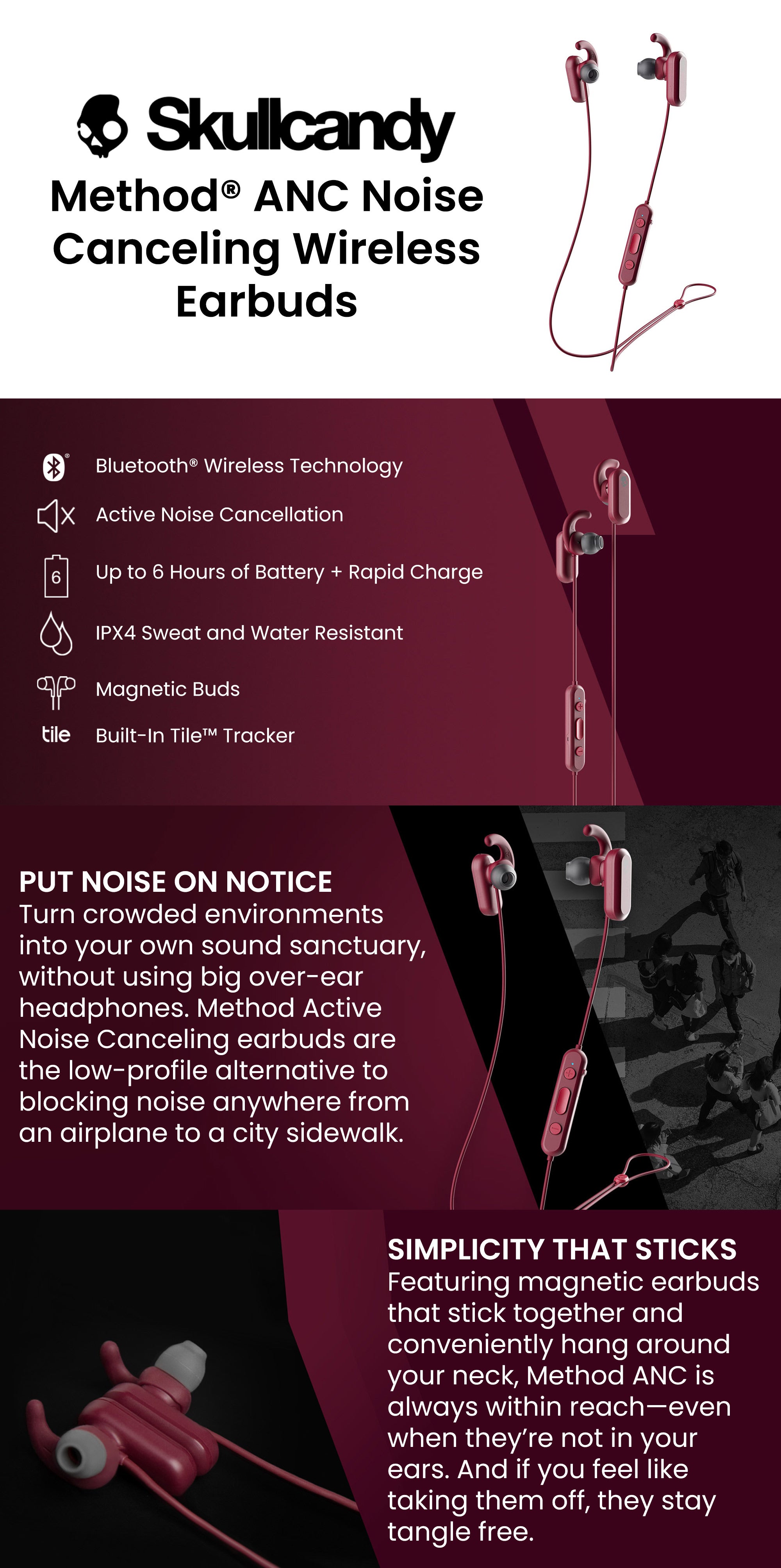 Skullcandy method anc wireless earbuds hot sale