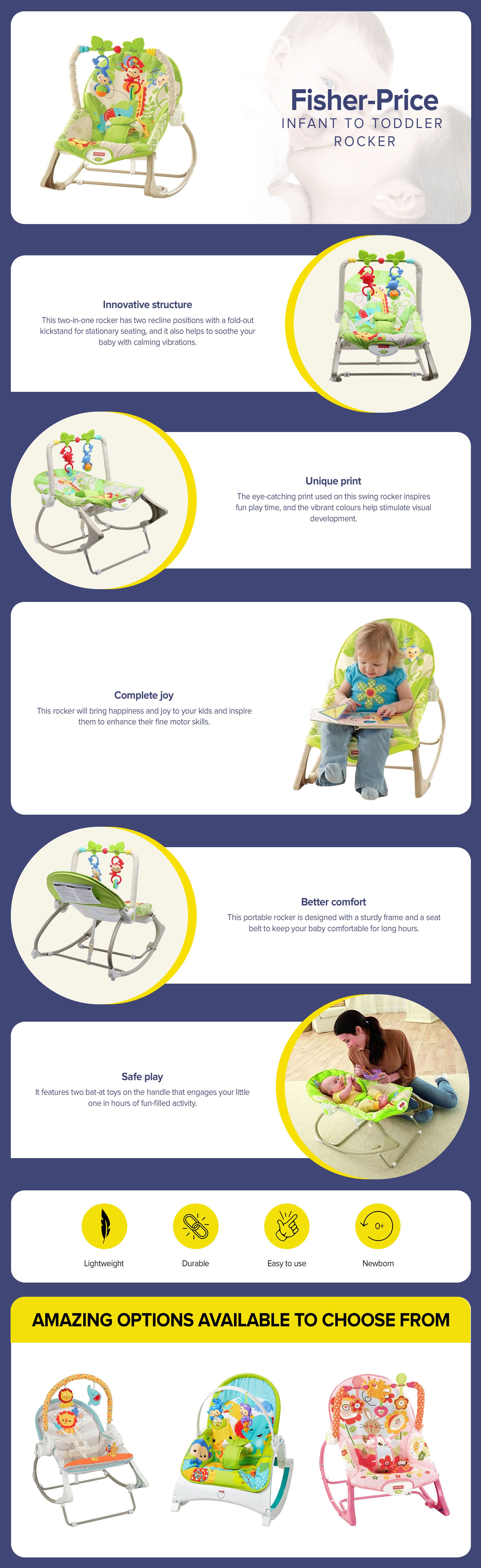 Fisher Price Infant-to-Toddler specifications