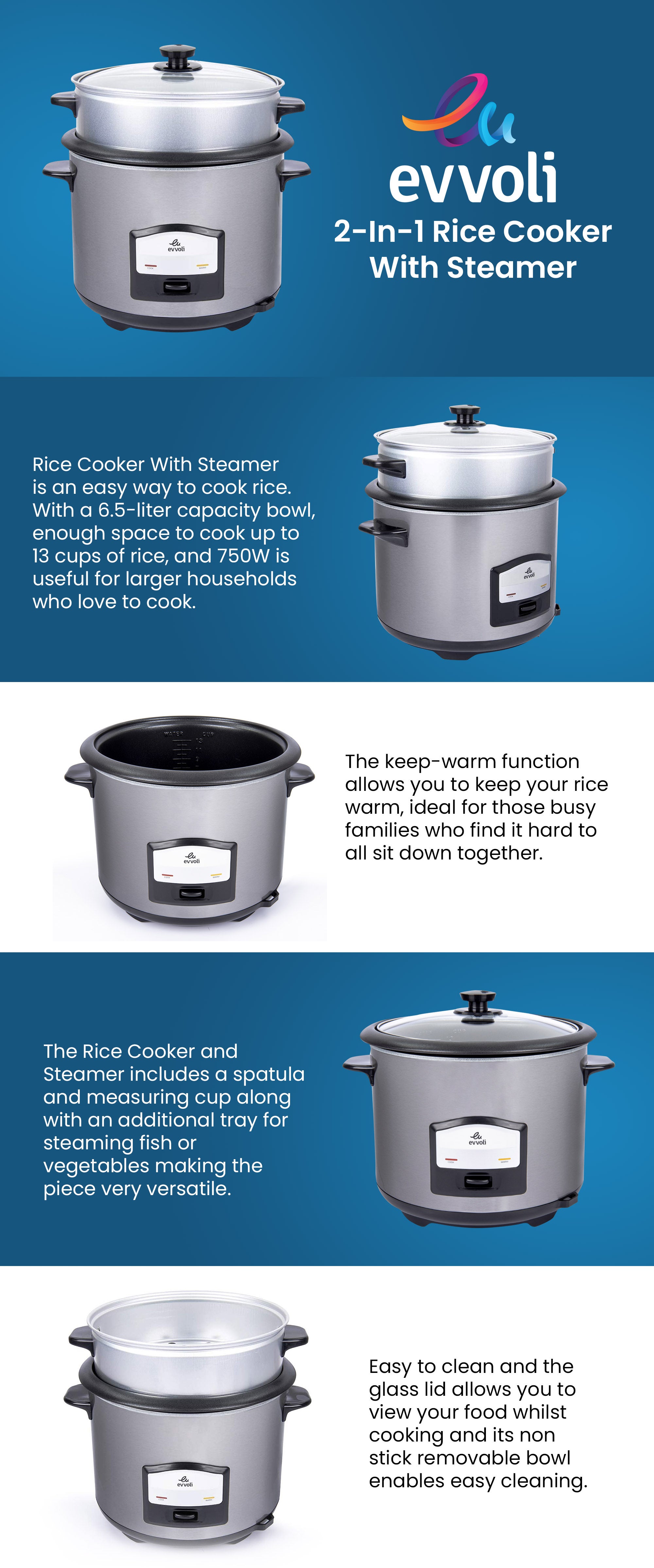 Evvoli rice deals cooker