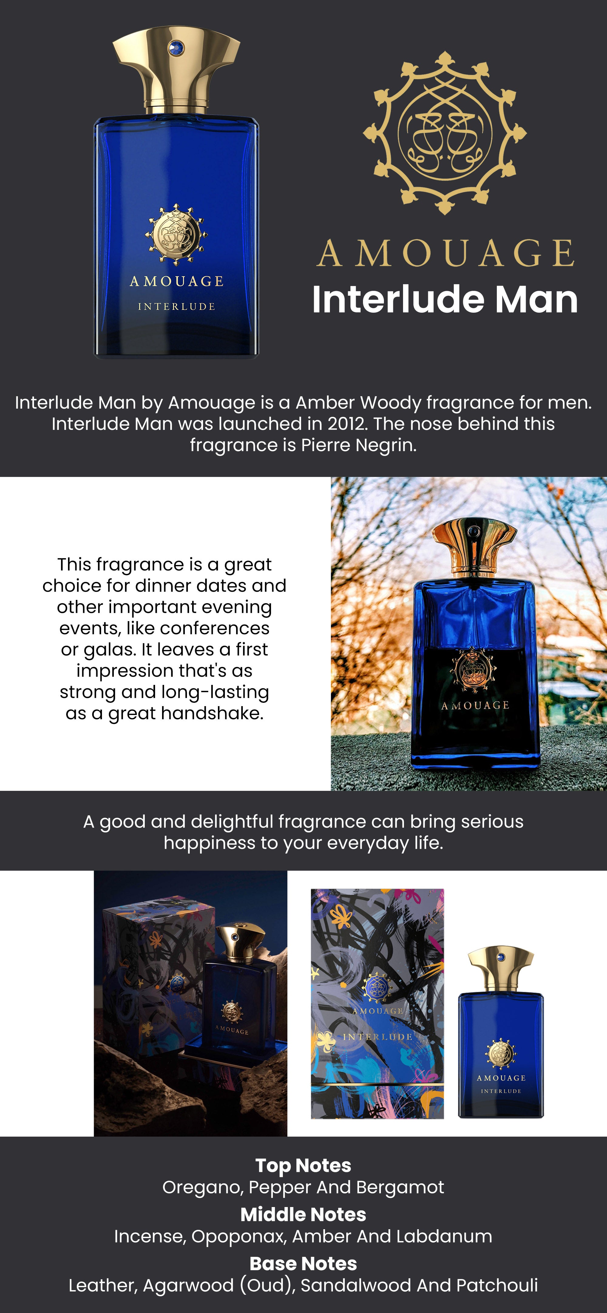 AMOUAGE Interlude EDP For Men 100ml UAE Dubai Abu Dhabi