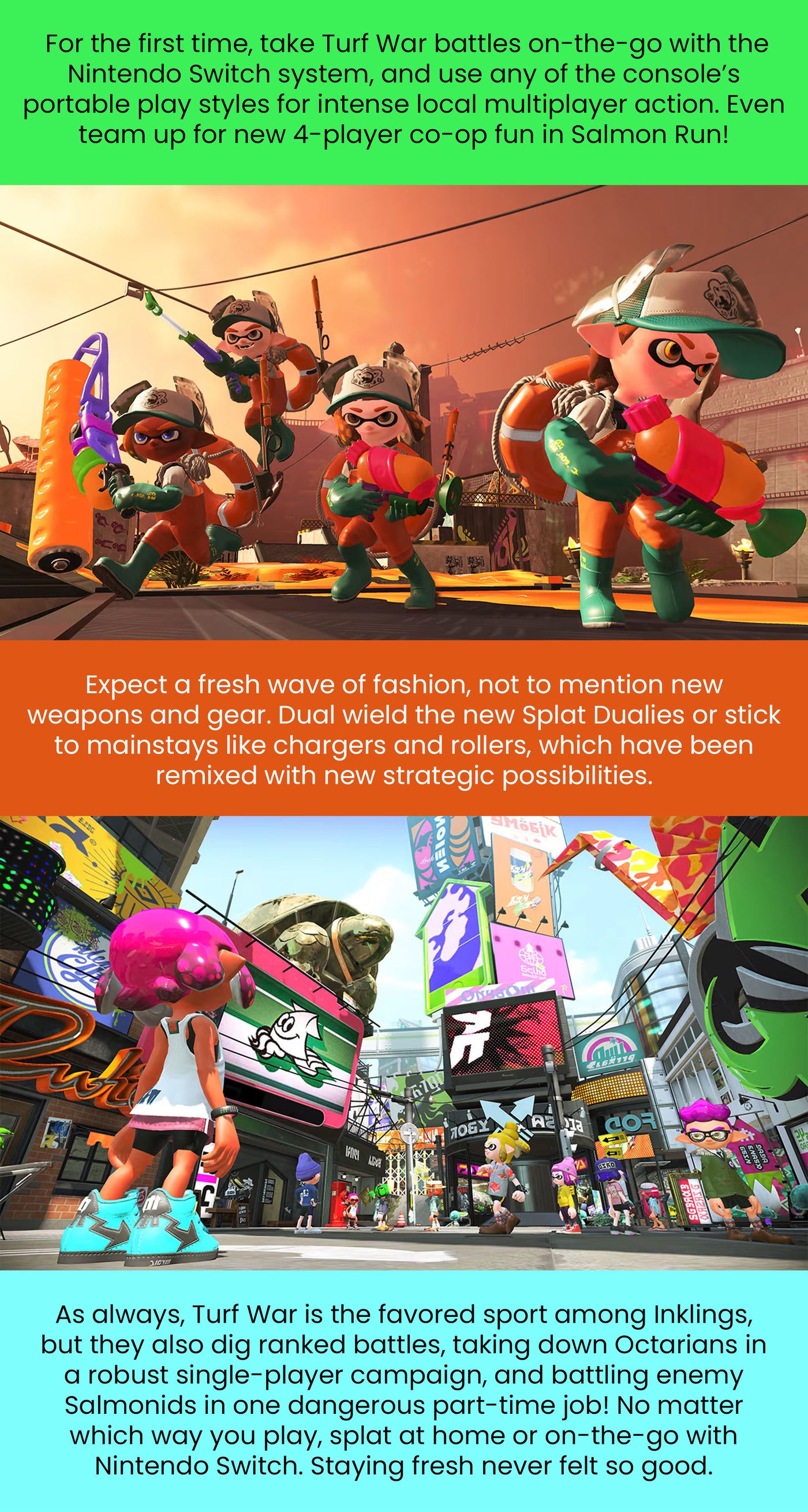 Splatoon Gameplay Splatoon Co Op Local Turf War Splatoon Offline