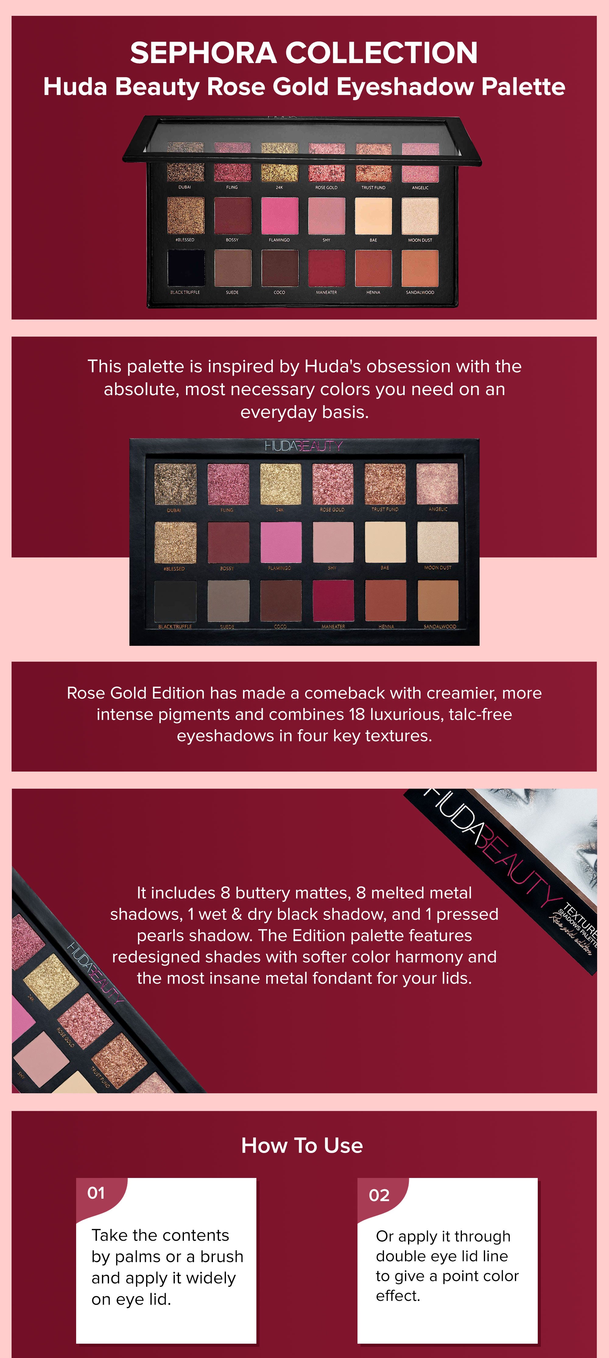 Huda beauty 2025 rose gold sephora