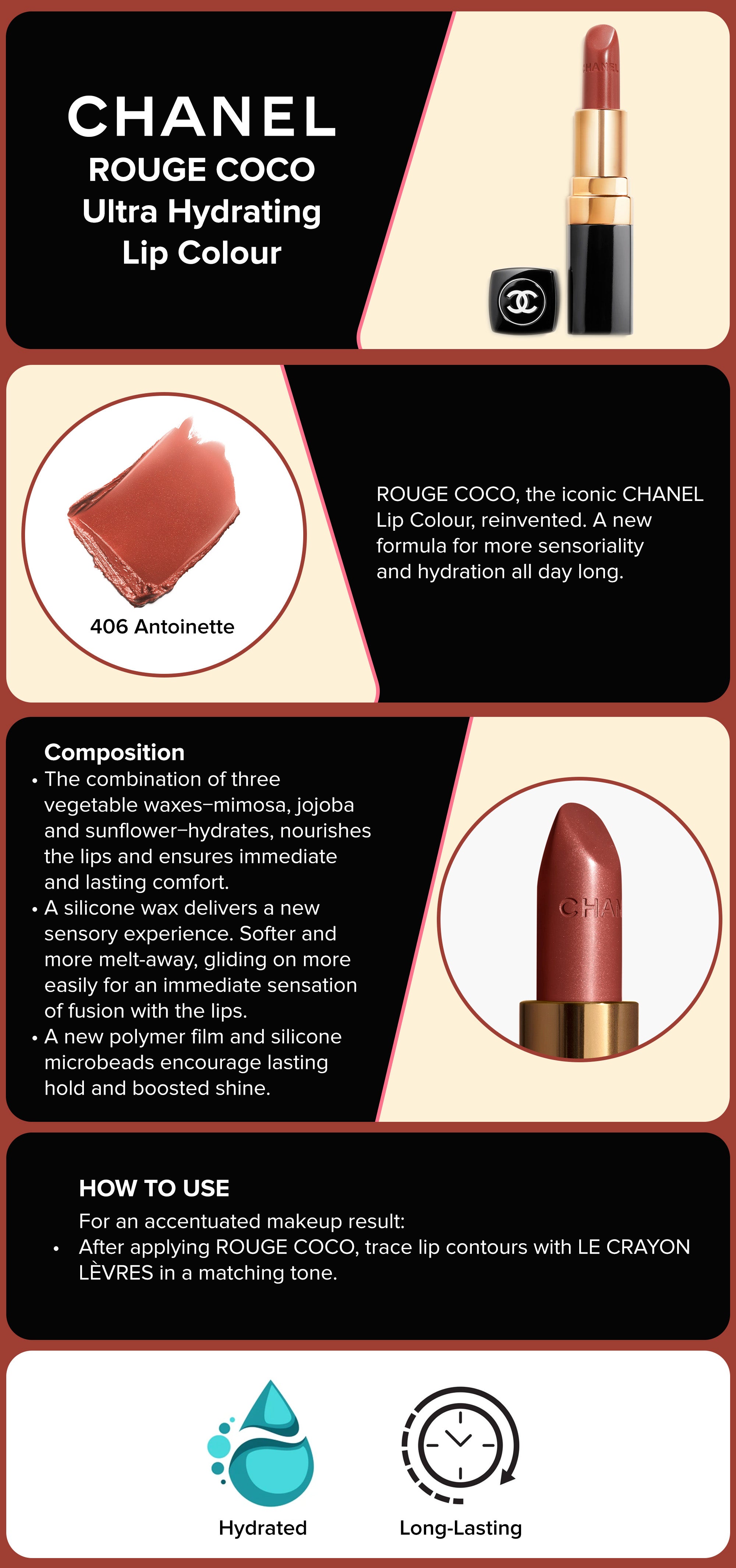 chanel rouge coco 406 antoinette