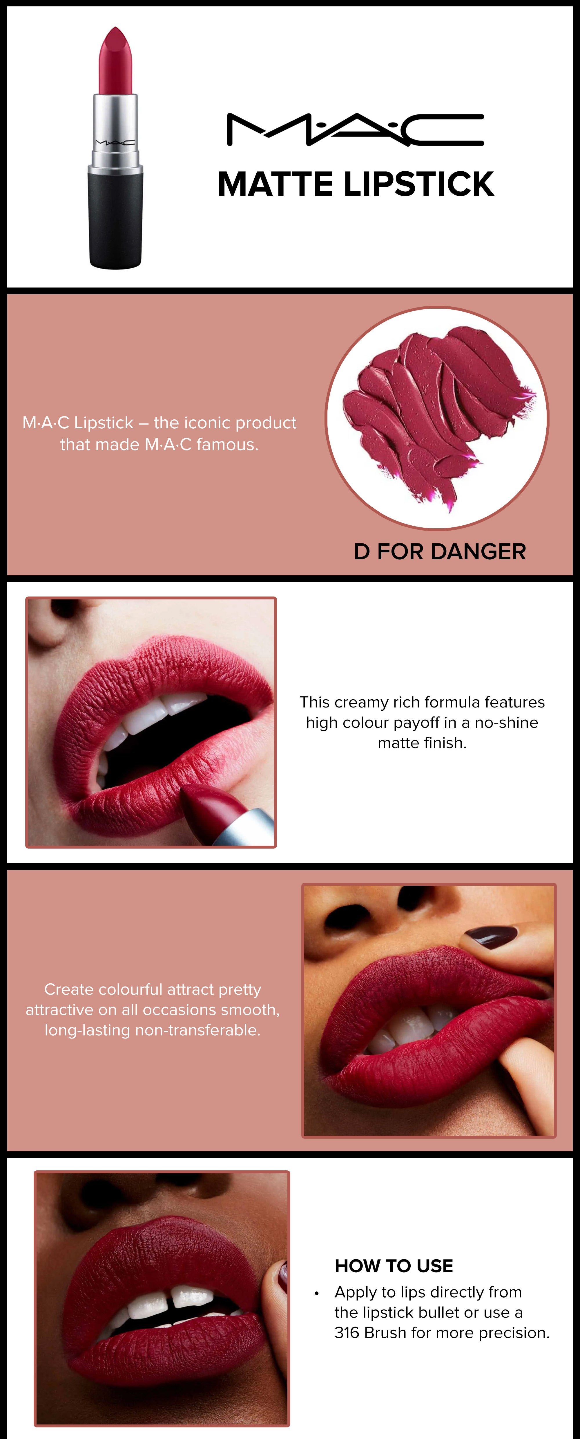 Mac d deals for danger lipstick