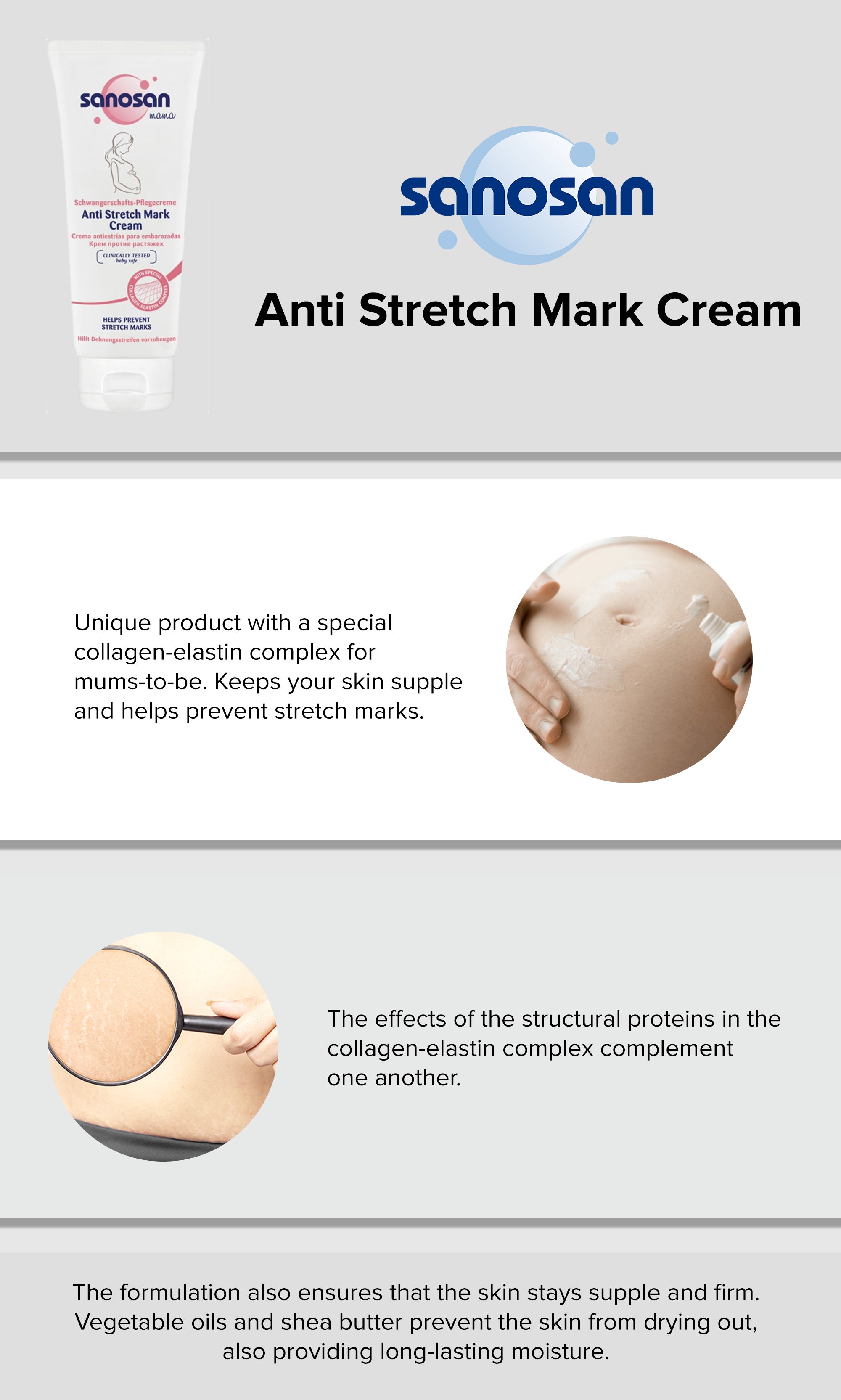 sanosan Mama Anti Stretch Mark Cream - sanosan