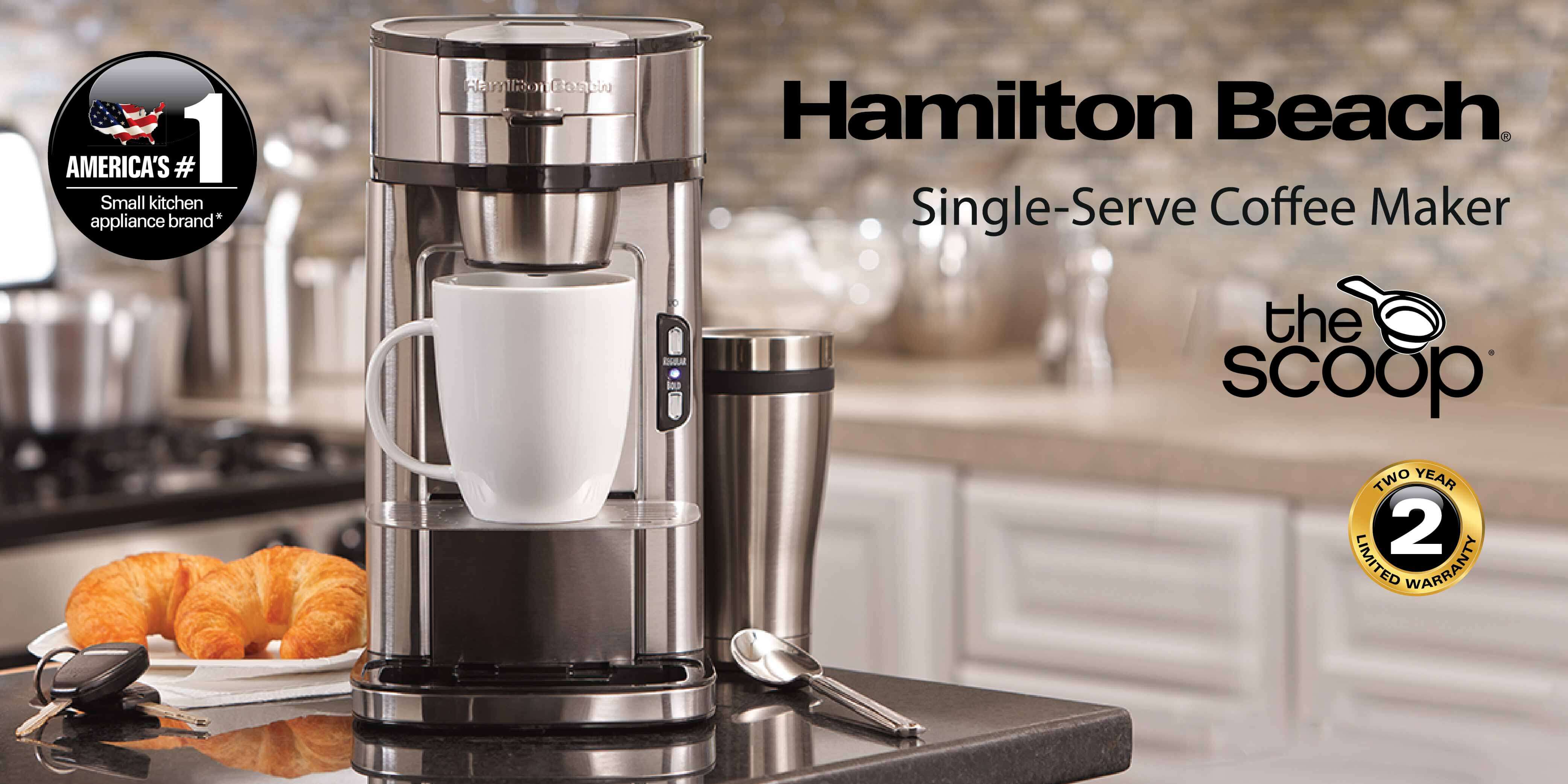 HAMILTON BEACH THE SCOOP SINGLE-SERVE COFFEE MAKER 49981-SAU