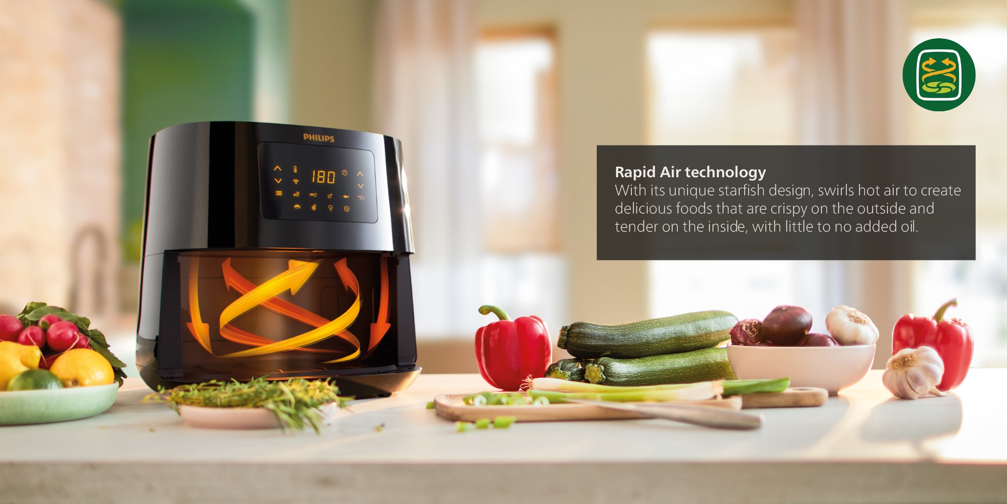 Black+Decker Digital Air Fryer Aof100-B5 Oven Digital Temperature Cont