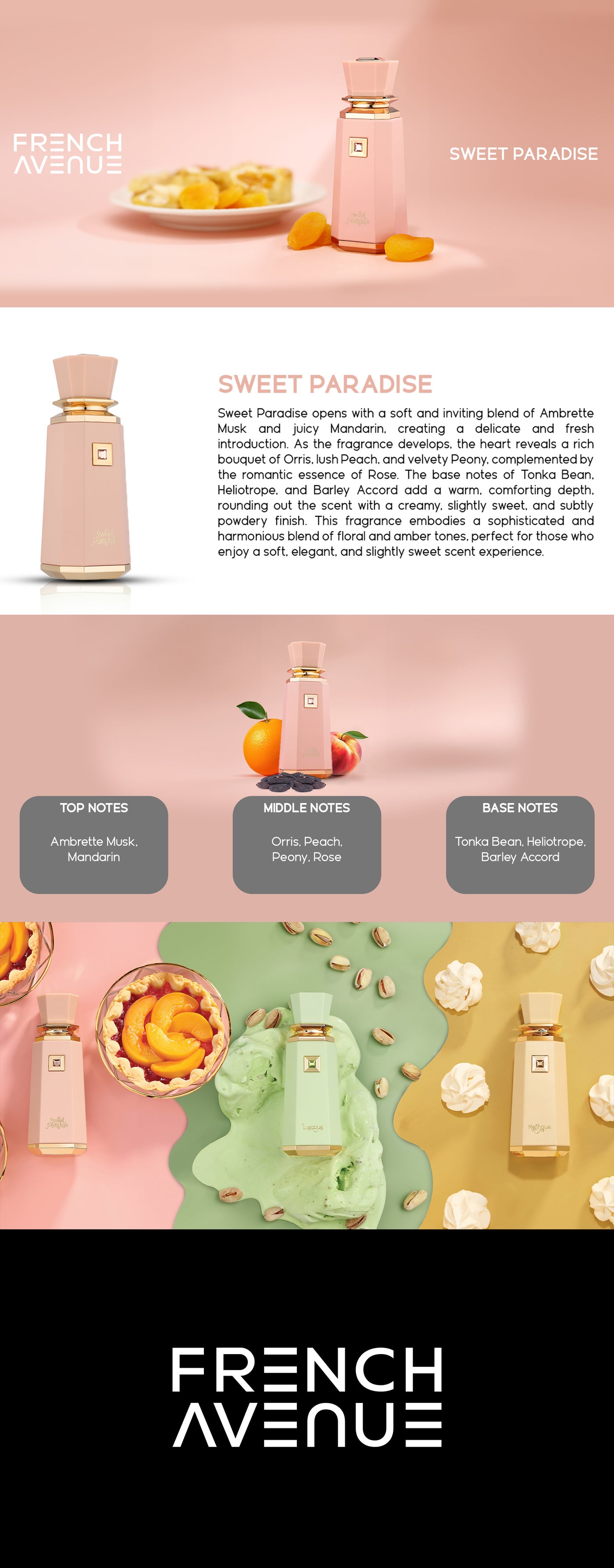 French Avenue Sweet Paradise - Eau de Parfum - Perfume For