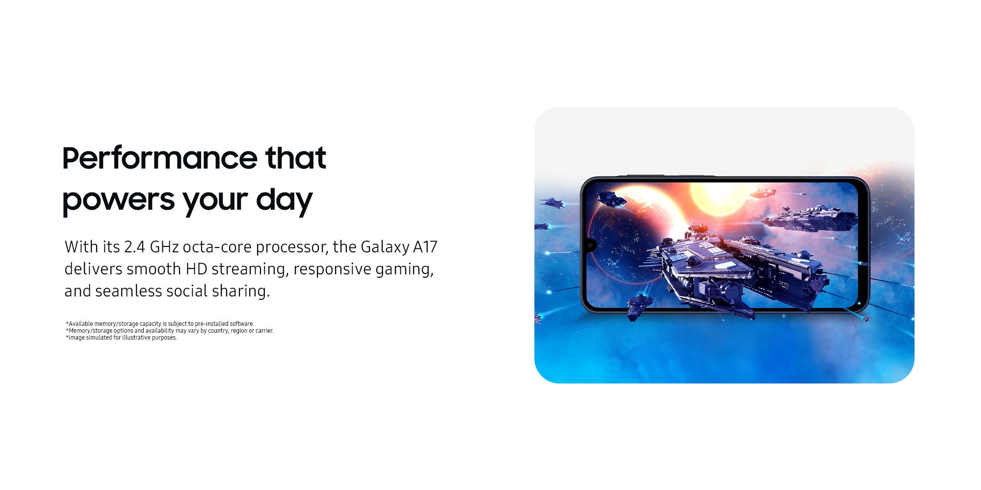 Samsung Galaxy A17 Dual SIM, 128GB ROM, 6GB RAM Phone, 4G LTE 7