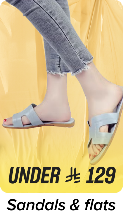 /fashion/women-31229/sandals-flats-FA_03/?f[price][min]=1&f[price][max]=129&sort[by]=popularity&sort[dir]=desc&limit=50&page=1&isCarouselView=false