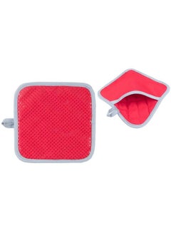 Nuvola Square Red Silicone Pot Pad – Cotton & Silicone
