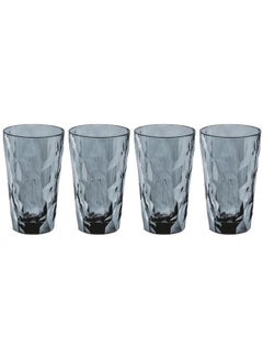 Koziol Germany Koziol Tumbler Grey Glass Club No 6,Polycarbonate (Pack Of 4) Germany